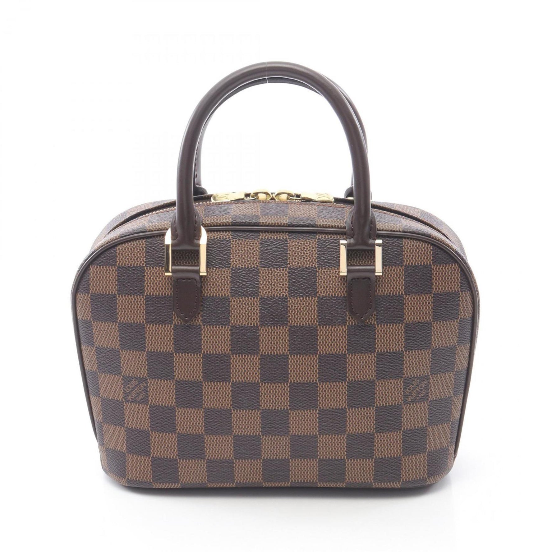 Louis Vuitton Saria Mini Damier Ebene Handbag, Coated Canvas and Leather
