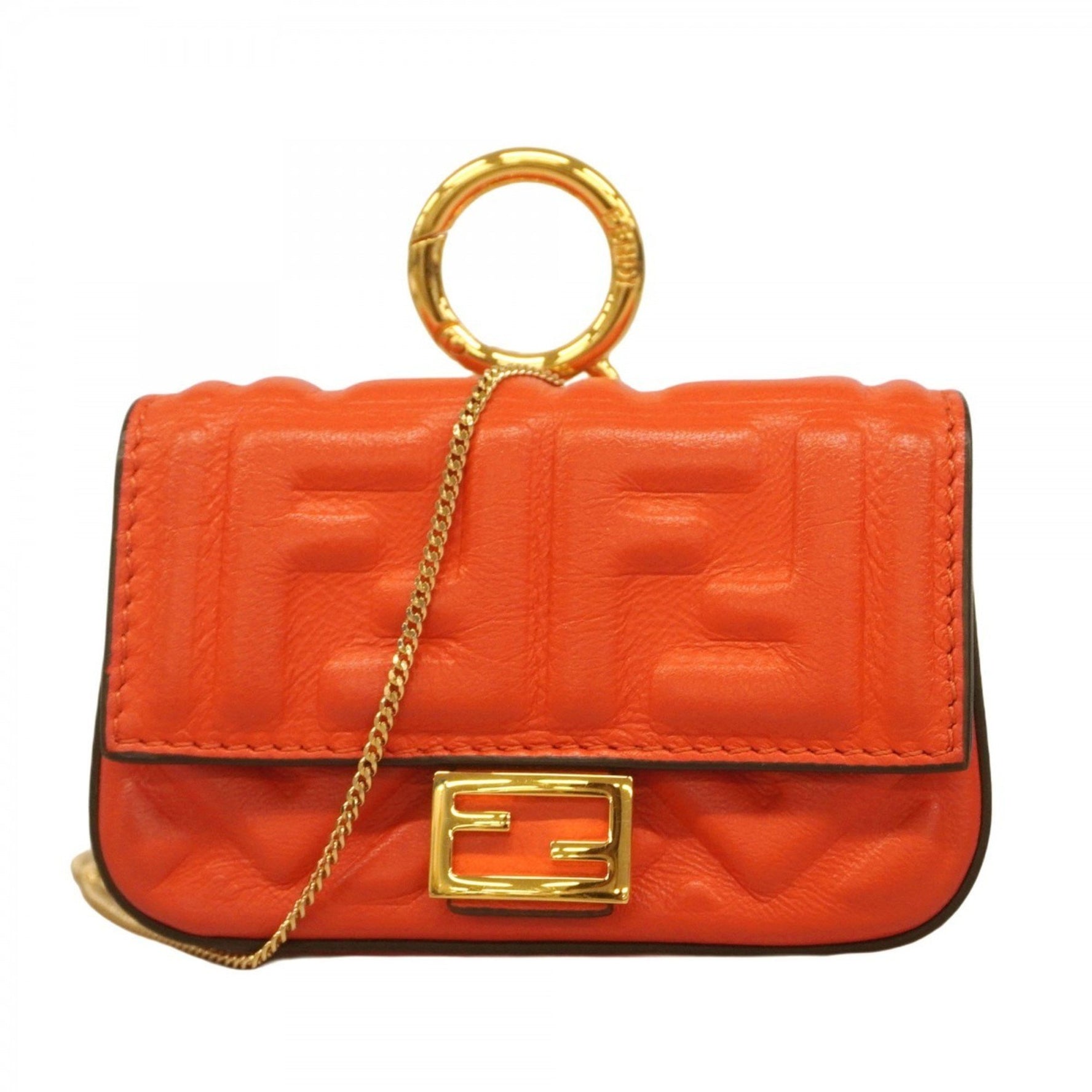 Fendi Nano Bucket Leather Shoulder Bag