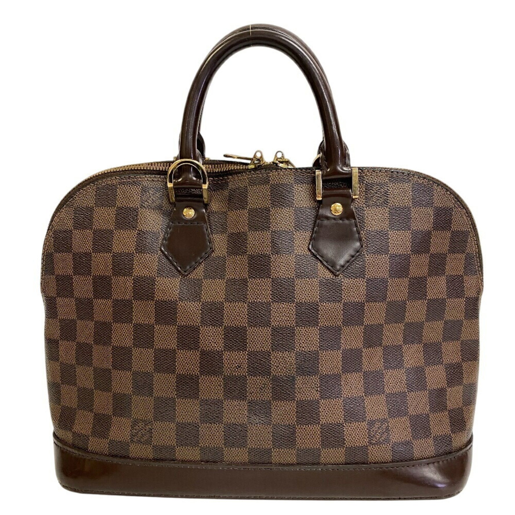 LOUIS VUITTON N53151 Alma PM Damier Handbag, Women's, Brown