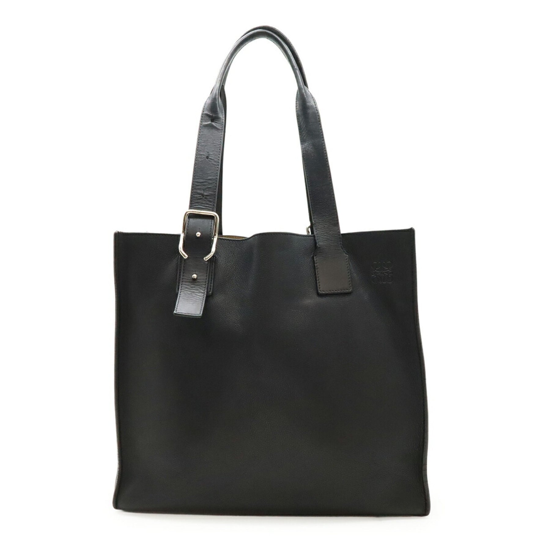 LOEWE Anagram Buckle Tote Bag, Leather