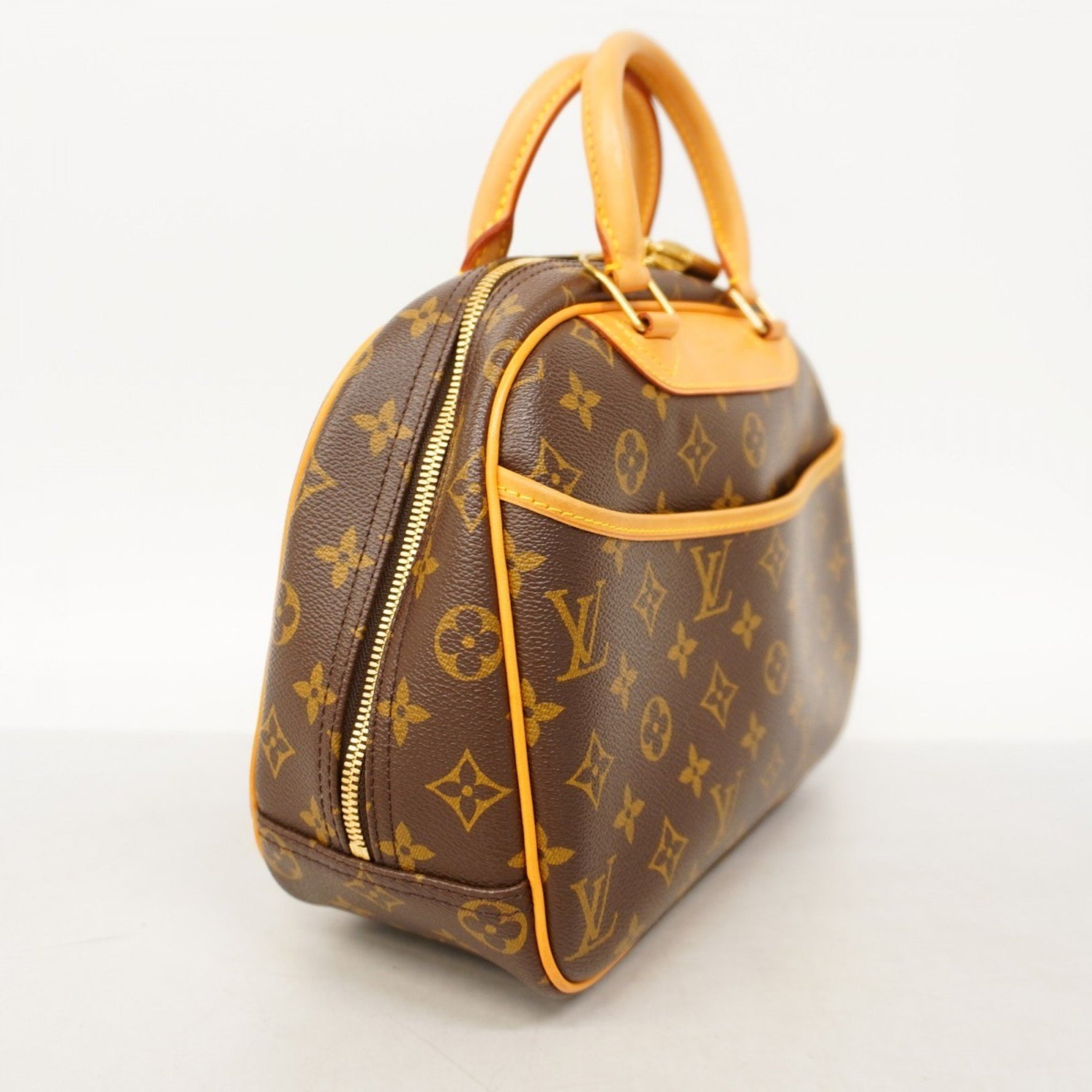 Louis Vuitton Monogram Trouville Handbag M42228 Brown Women's