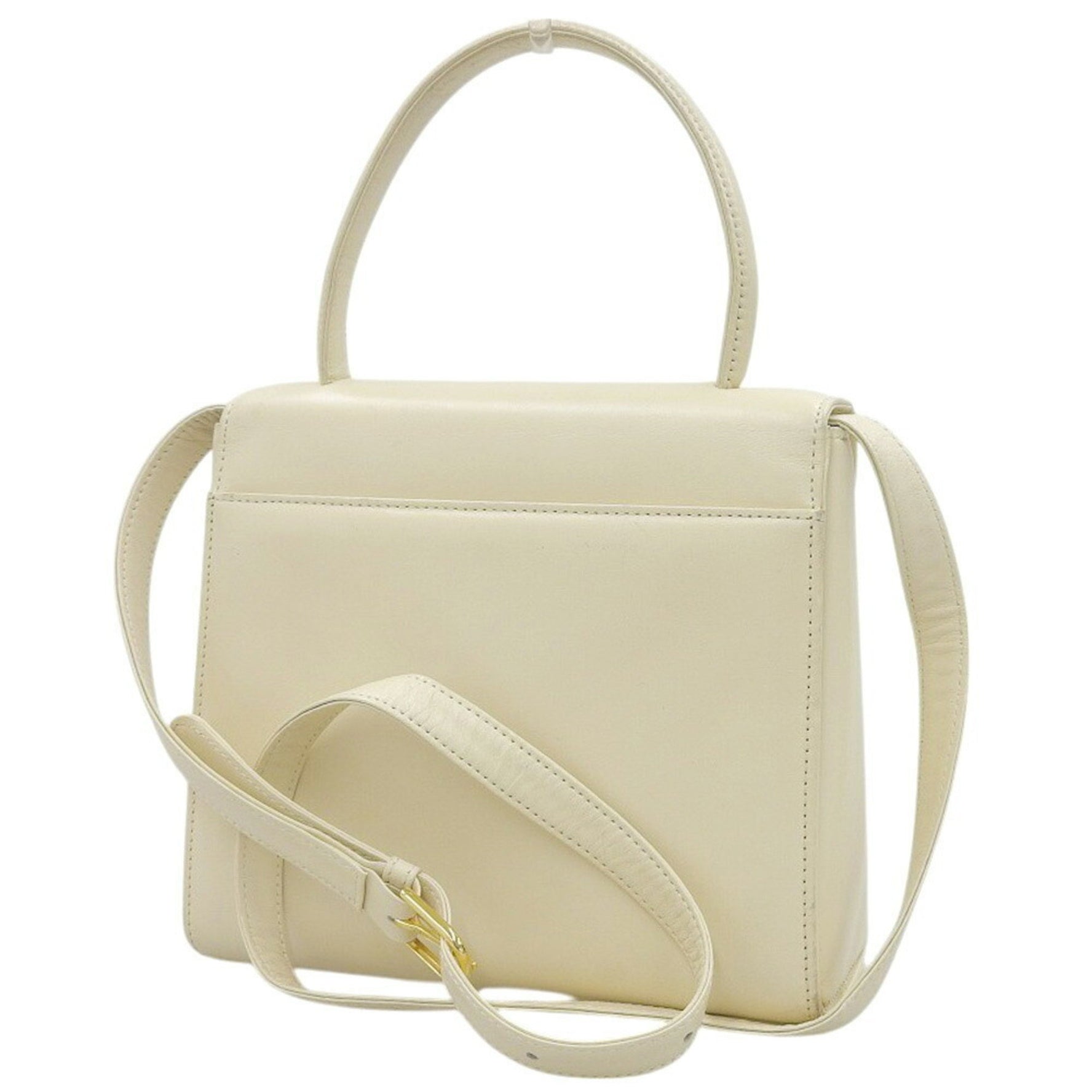 GIVENCHY bag handbag shoulder leather white
