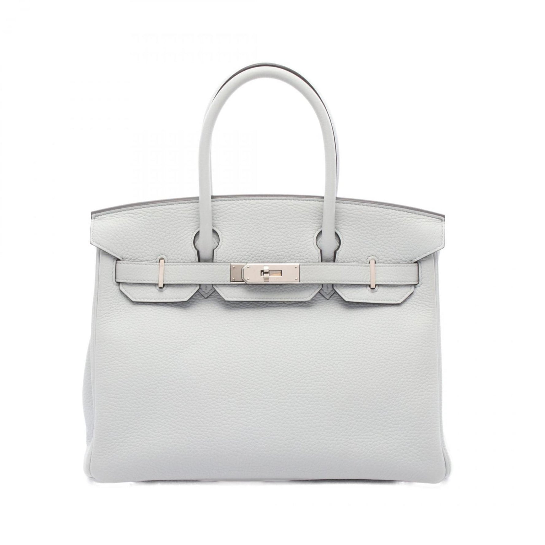 Hermes HERMES Birkin 30 Bleu Brume Handbag Taurillon Clemence Women's Blue