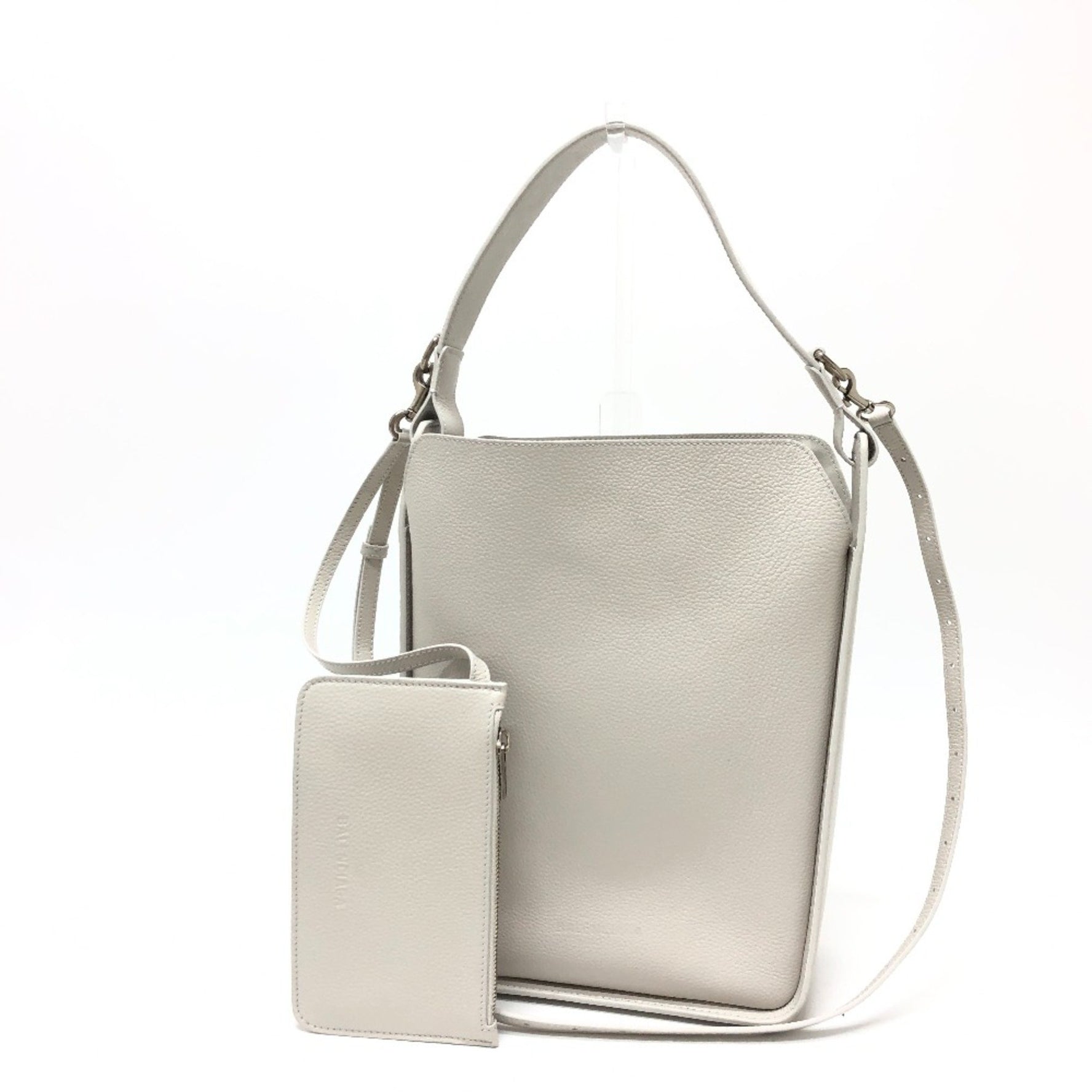 Balenciaga 2WAY bag Shoulder Bag White SilverHardware
