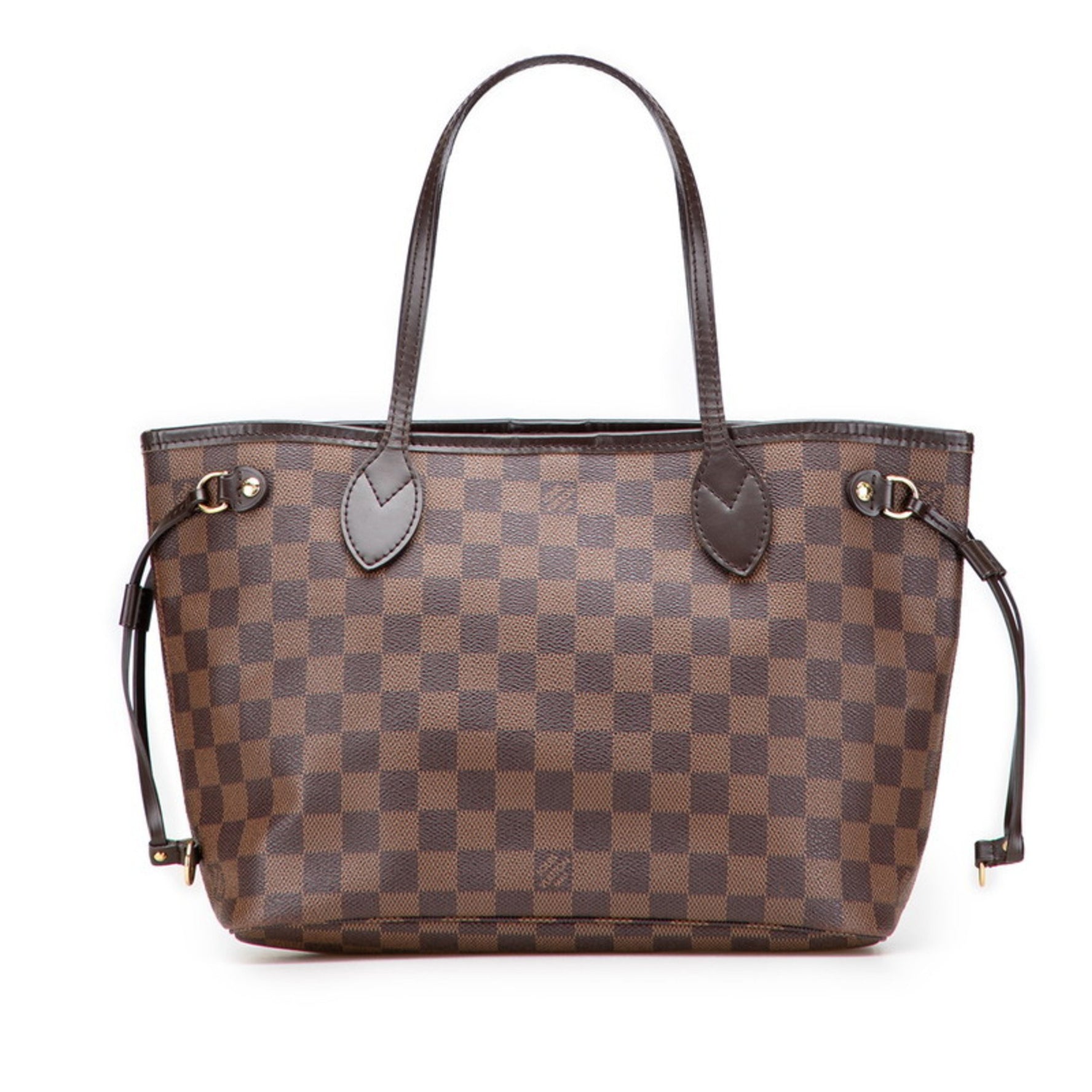 Louis Vuitton Damier Neverfull PM Handbag Tote Bag Leather LOUIS VUITTON