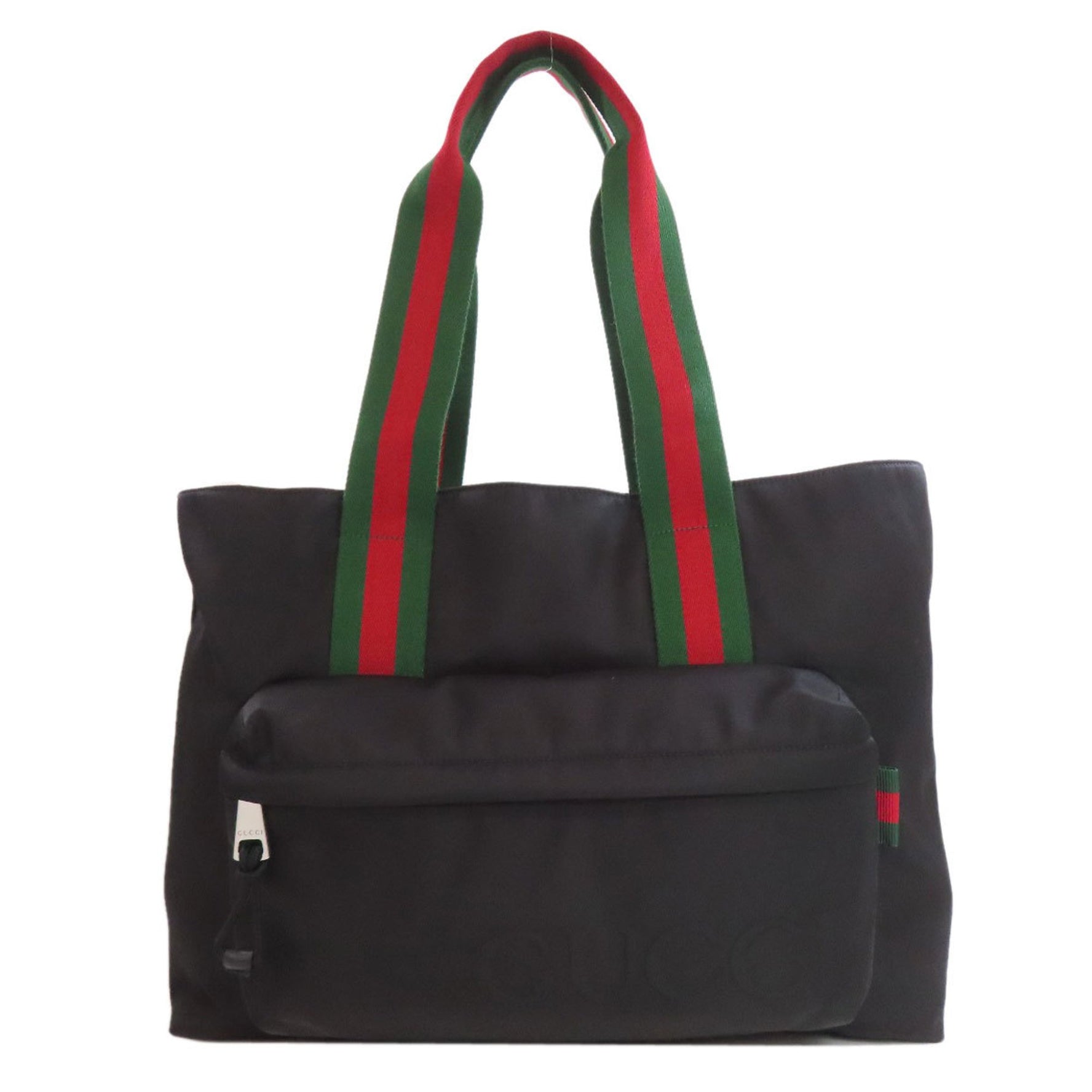 Gucci Large Tote, Sherry Line, Nylon Tote Bag