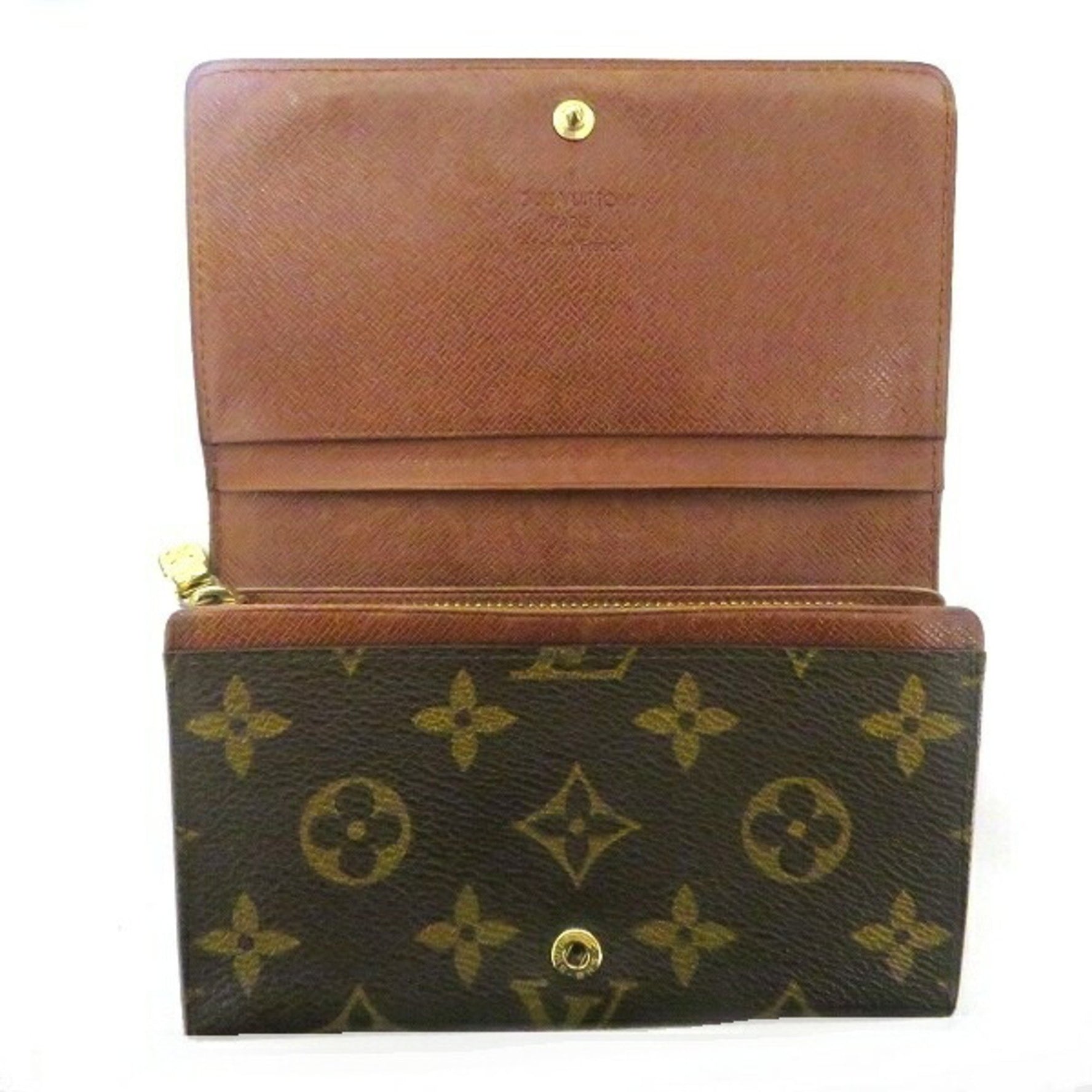 Louis Vuitton Monogram Porto Mone Zip M61735 Bi-fold Wallet for Men and Women