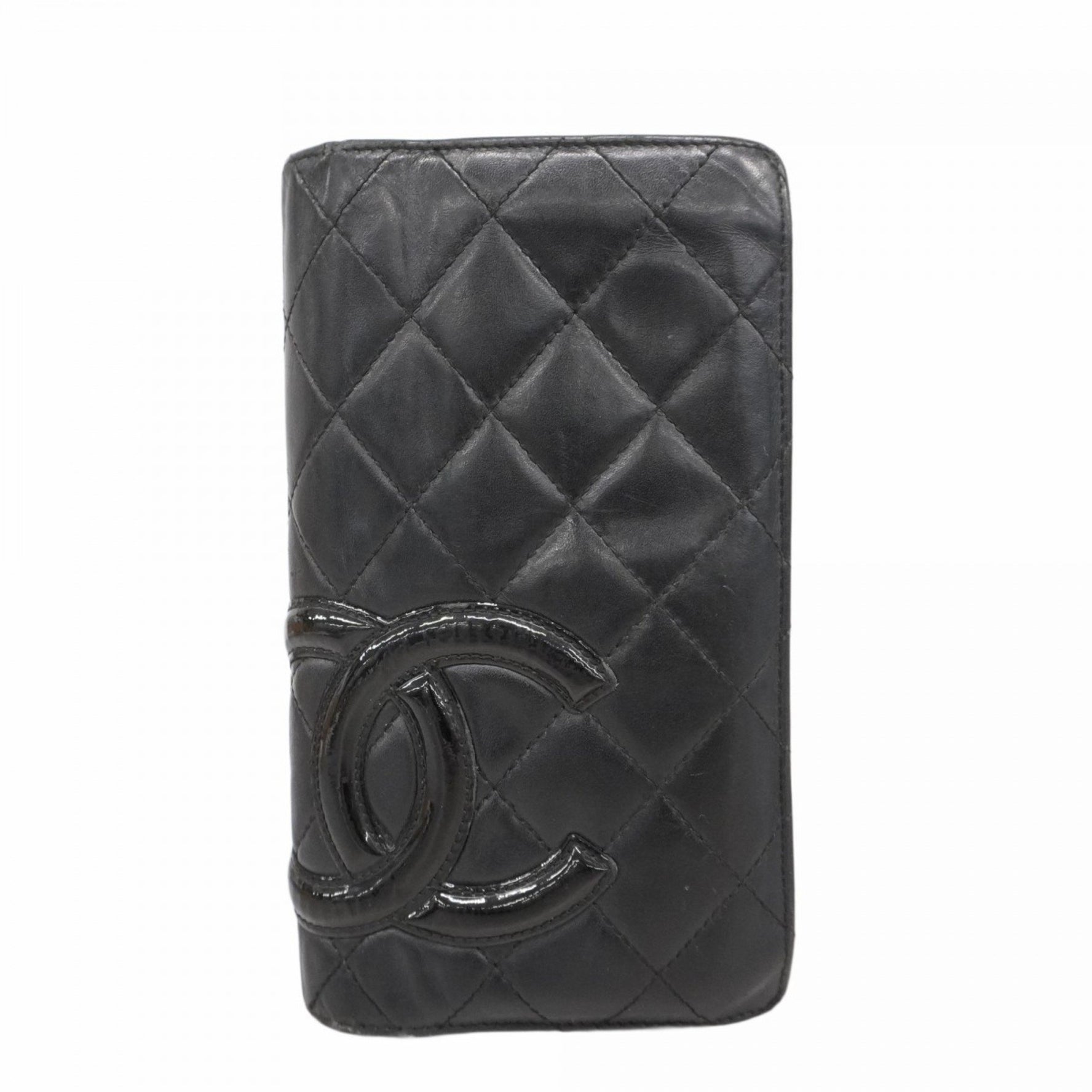 Chanel Cambon Long Wallet in Black Lambskin for Women