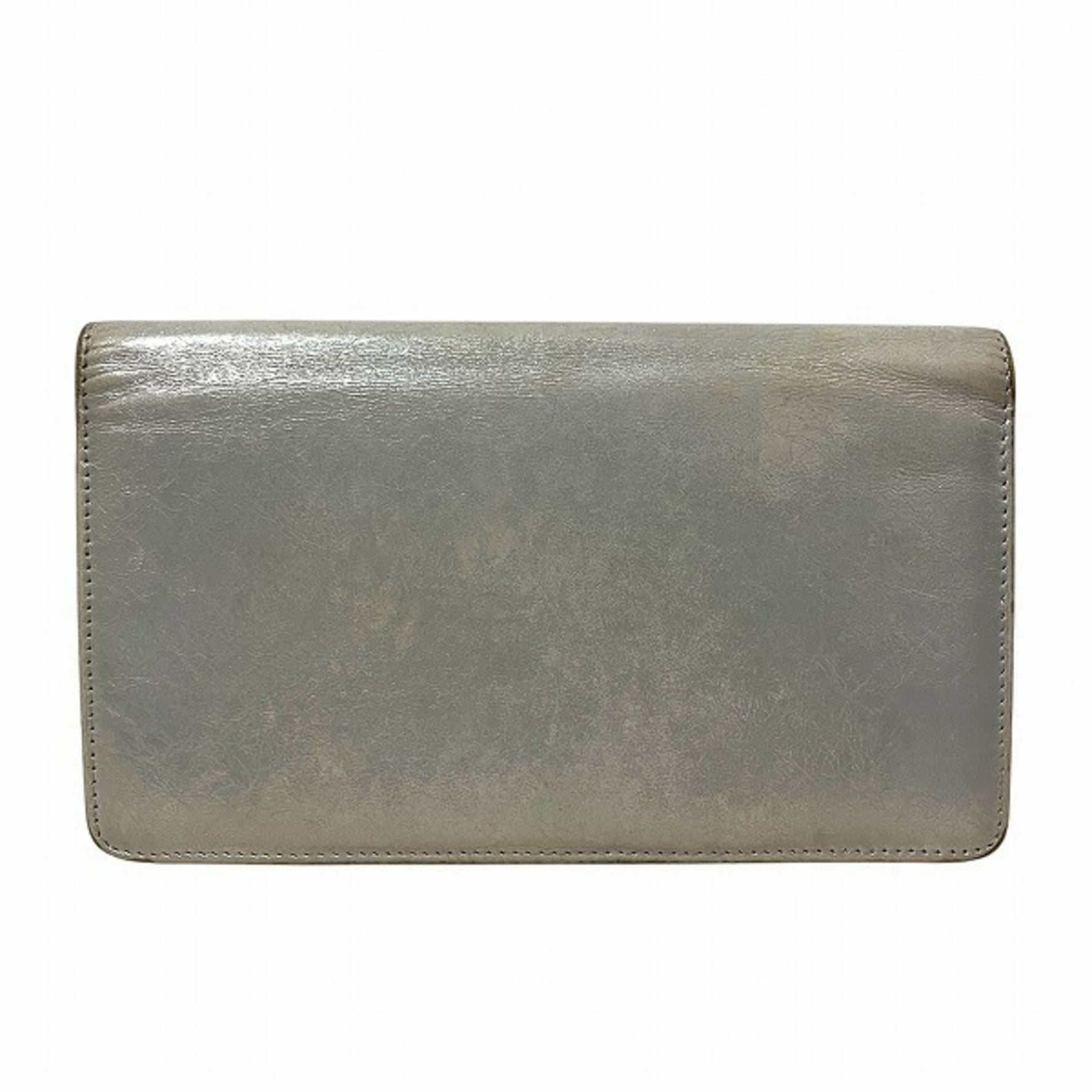 CHANEL Coco Mark 6896 Ribbon Long Wallet Bi-fold