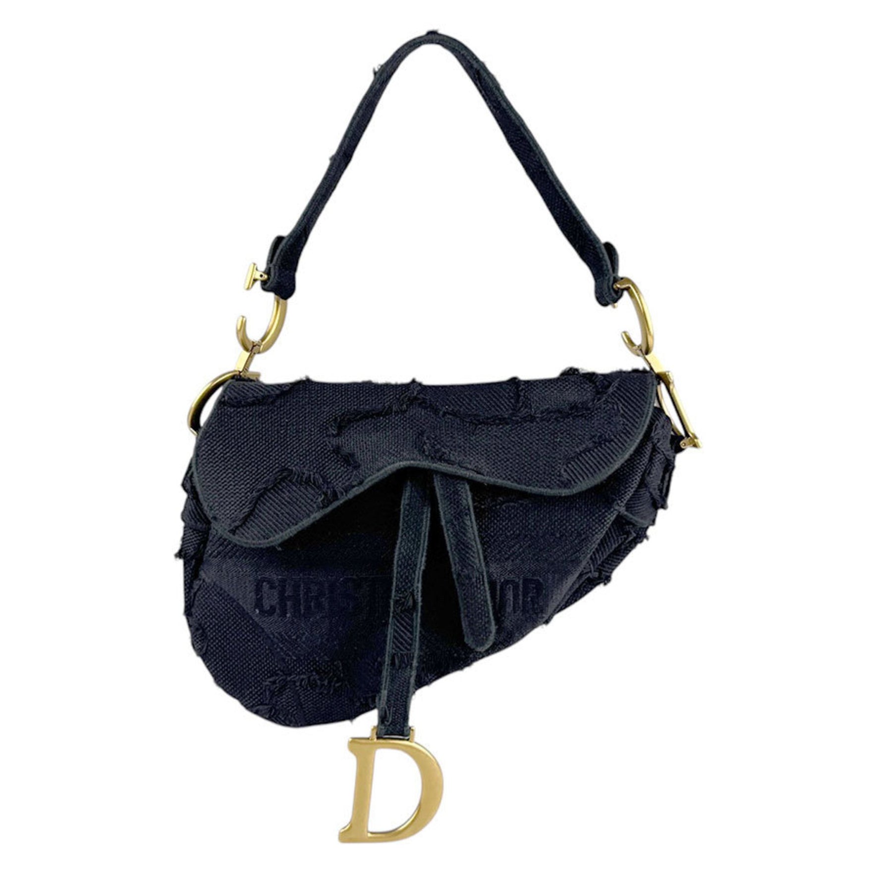 Christian Dior Handbag Saddle Bag Canvas