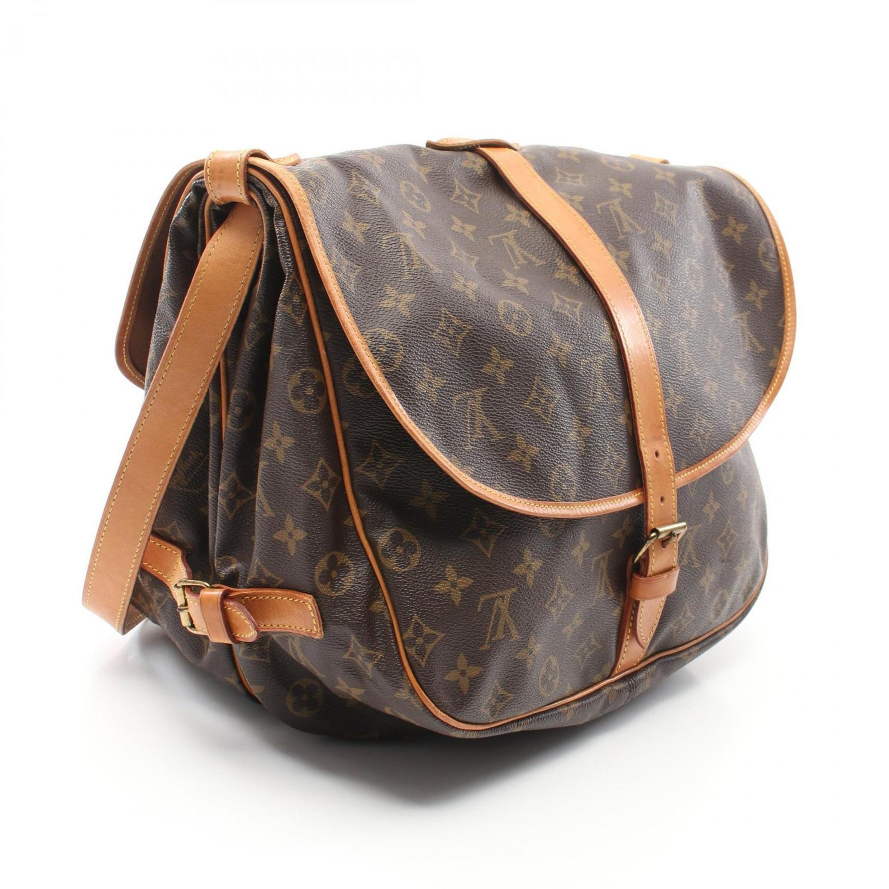 Louis Vuitton Saumur 35 Shoulder Bag, Coated Canvas and Leather, Monogram