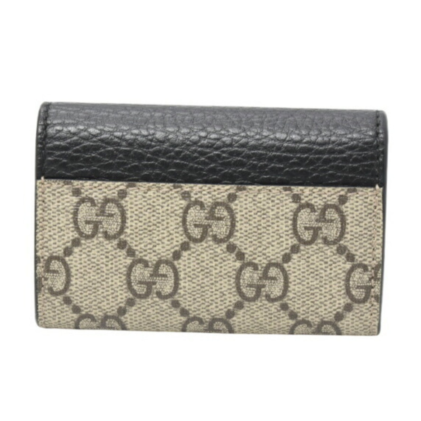 Gucci Case GG Supreme Leather, Beige Black