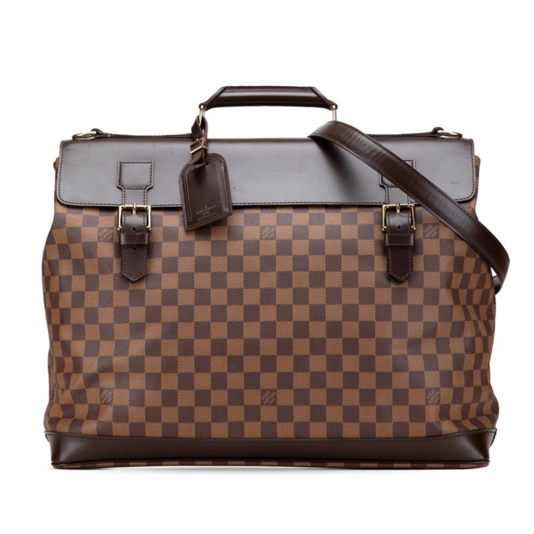 Louis Vuitton Damier West End GM Boston/Shoulder Bag, Ebene Brown Leather, LOUIS VUITTON