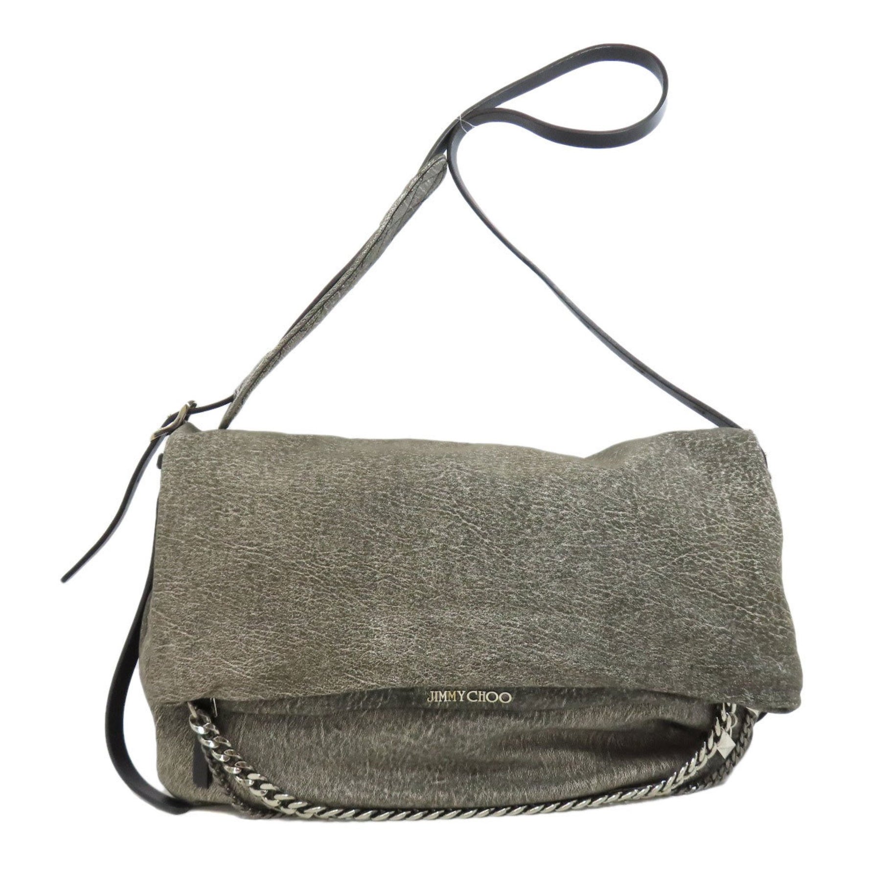 Jimmy Choo Biker Chain Tote Bag Leather