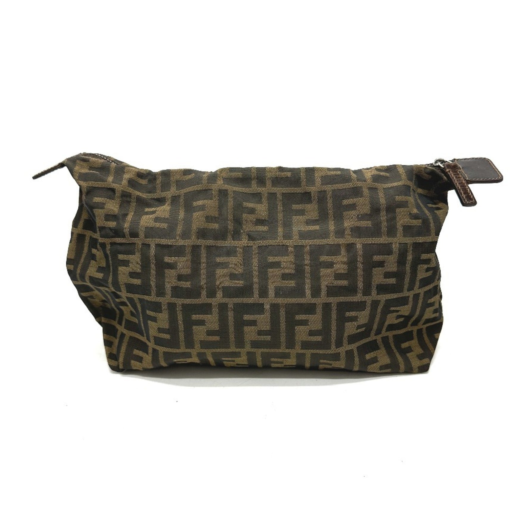 FENDI Zucca Print Multi-Case, All-Over Print, Small Item Pouch, Canvas/Leather