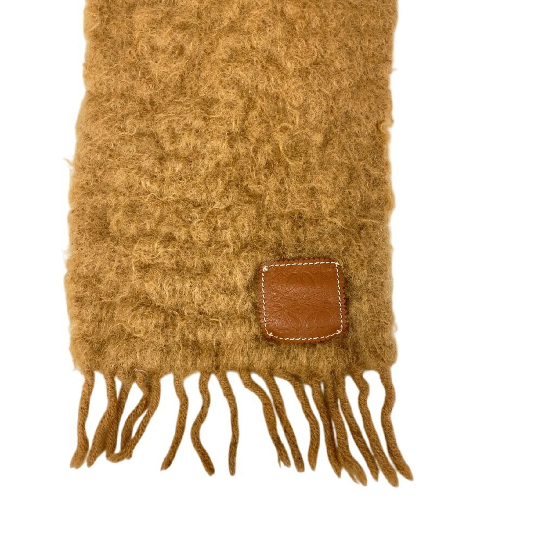 LOEWE Anagram Scarf Bag Cover Ribbon High Beige Women's