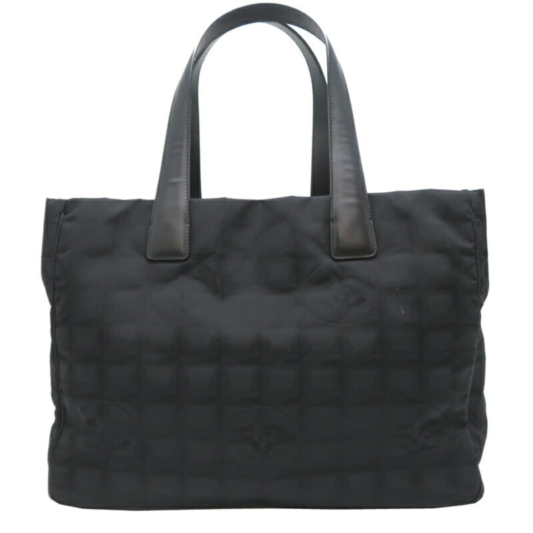Chanel New Travel Line Tote MM Women's Handbag in Black Nylon