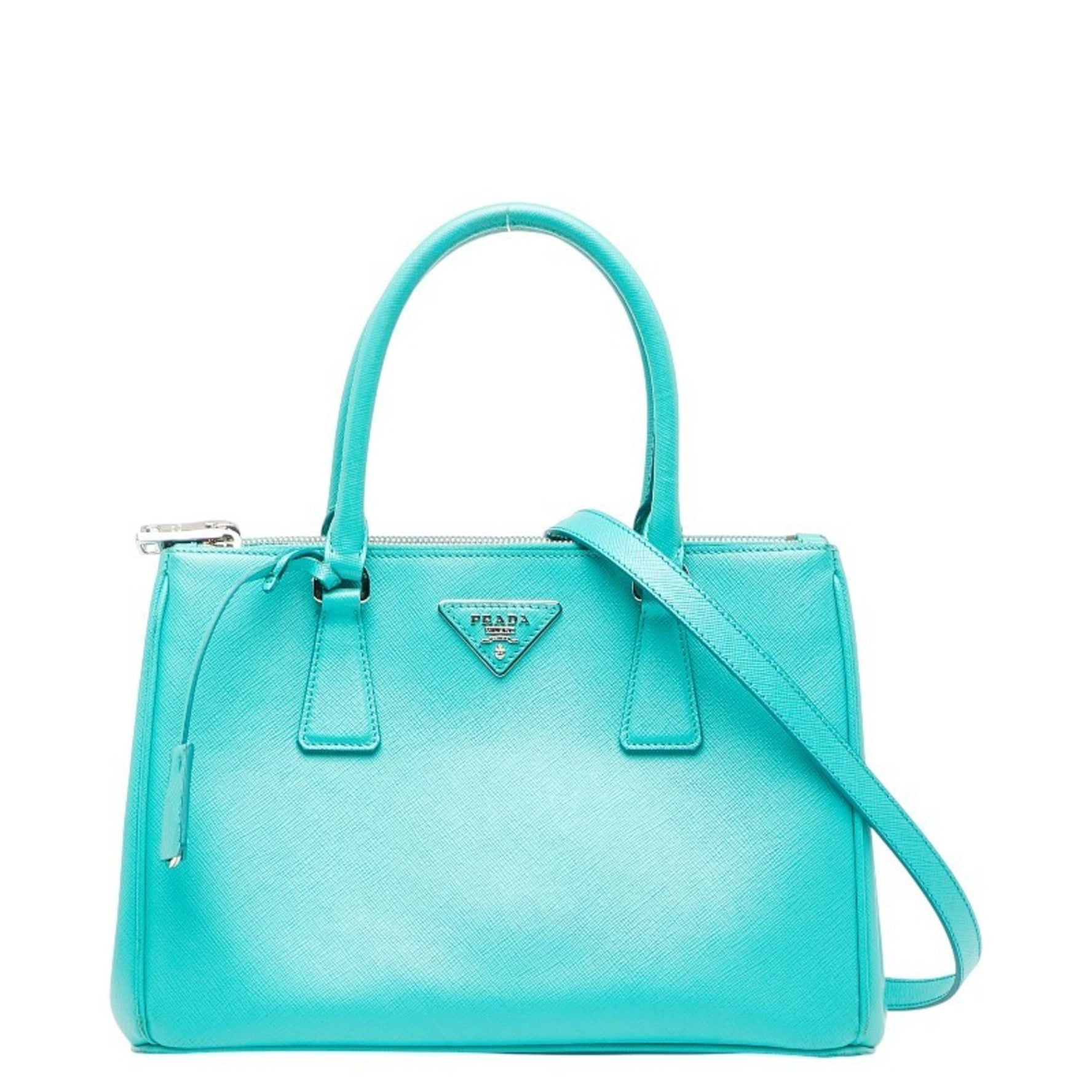 Prada Galleria handbag/shoulder bag, emerald green leather