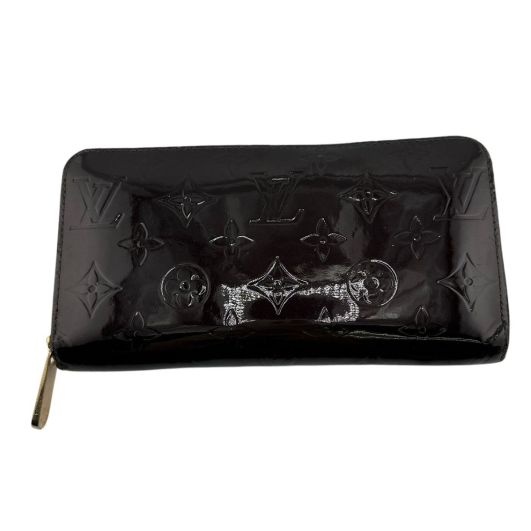 Louis Vuitton Long Wallet Round Zipper Monogram Vernis Zippy