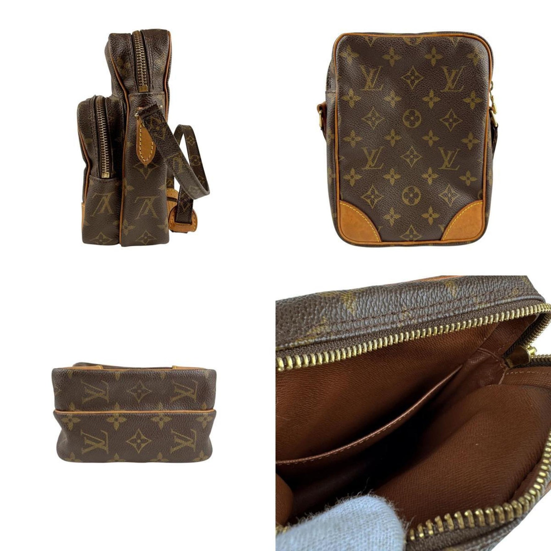 Louis Vuitton Shoulder Bag Monogram Amazon Canvas Gold