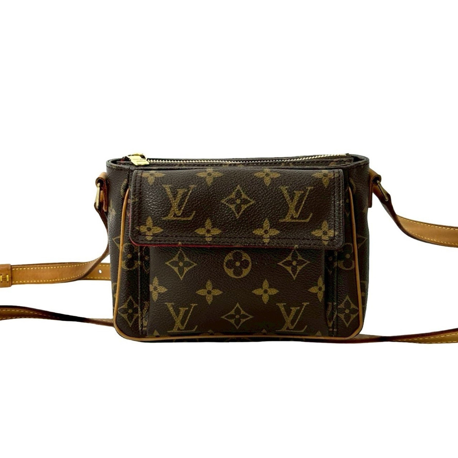 LOUIS VUITTON Viva Cite PM Monogram Leather Mini Shoulder Bag/Pochette/Sacoche