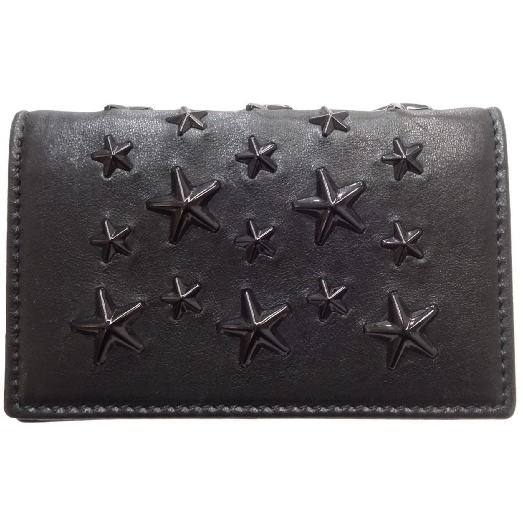 Jimmy Choo Star Studs NELLO Card Case Leather