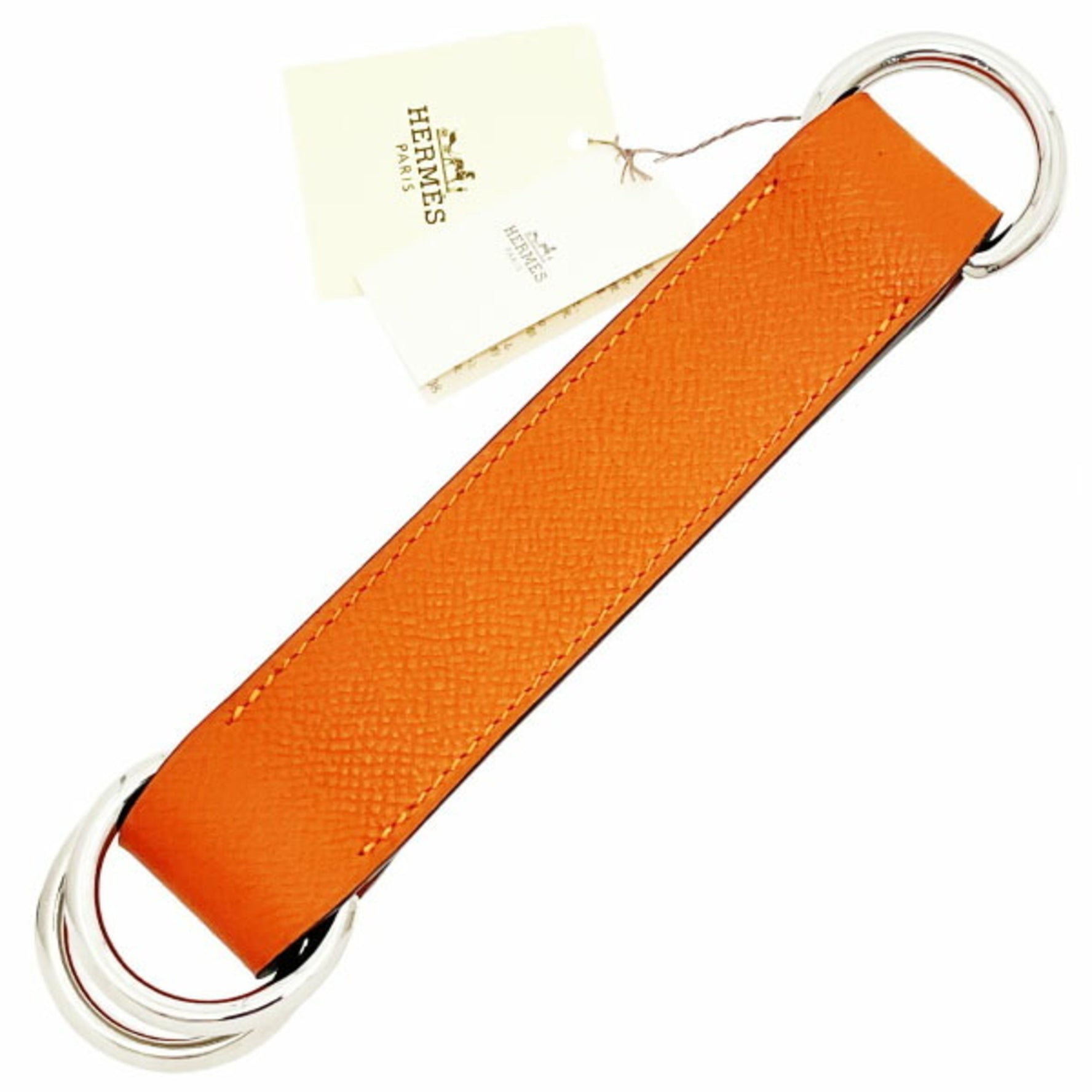 Hermès Romance Scarf Belt, Epsom Leather, Fou O Stamp, HERMES Ring, Bag Handle