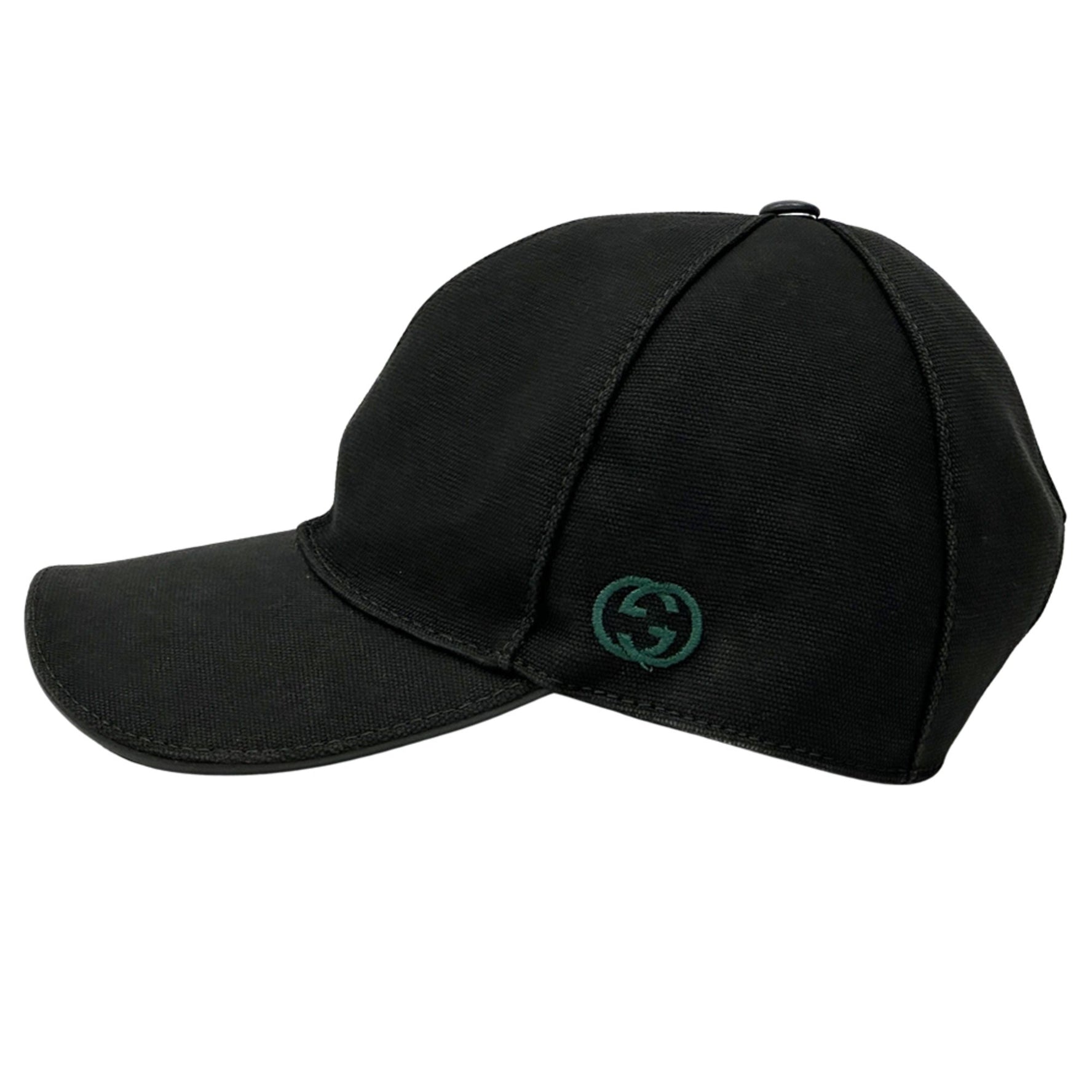 Gucci Sherry New Brit Canvas Cap Green, Red, Size 08-338, M
