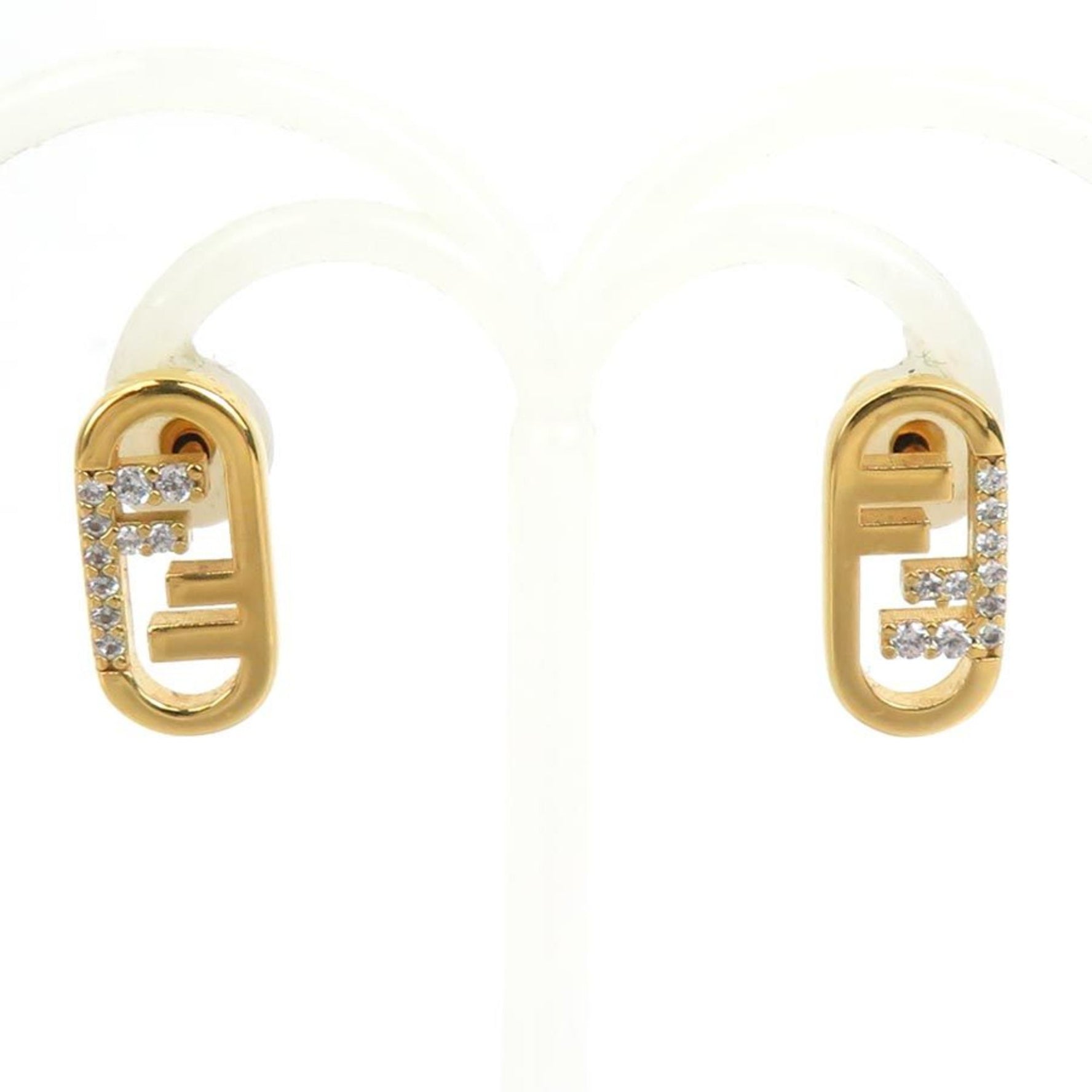 Fendi Orlocke Metal Earrings