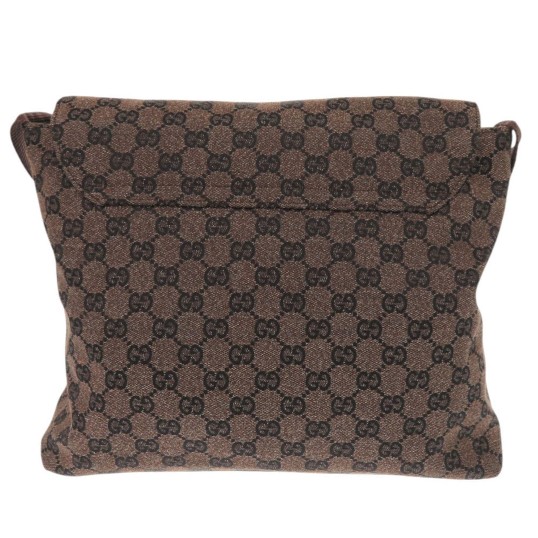 Gucci GG Canvas Dark Brown Shoulder Bag 1011