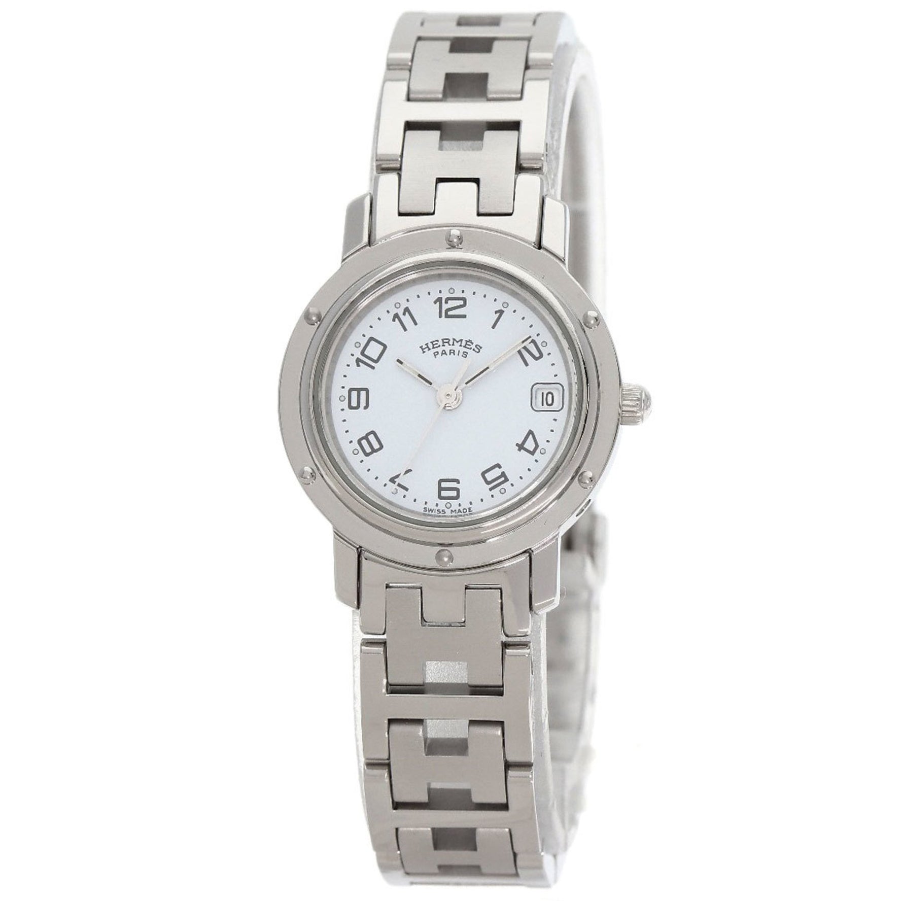 Hermès Clipper Watch in Stainless Steel/SS