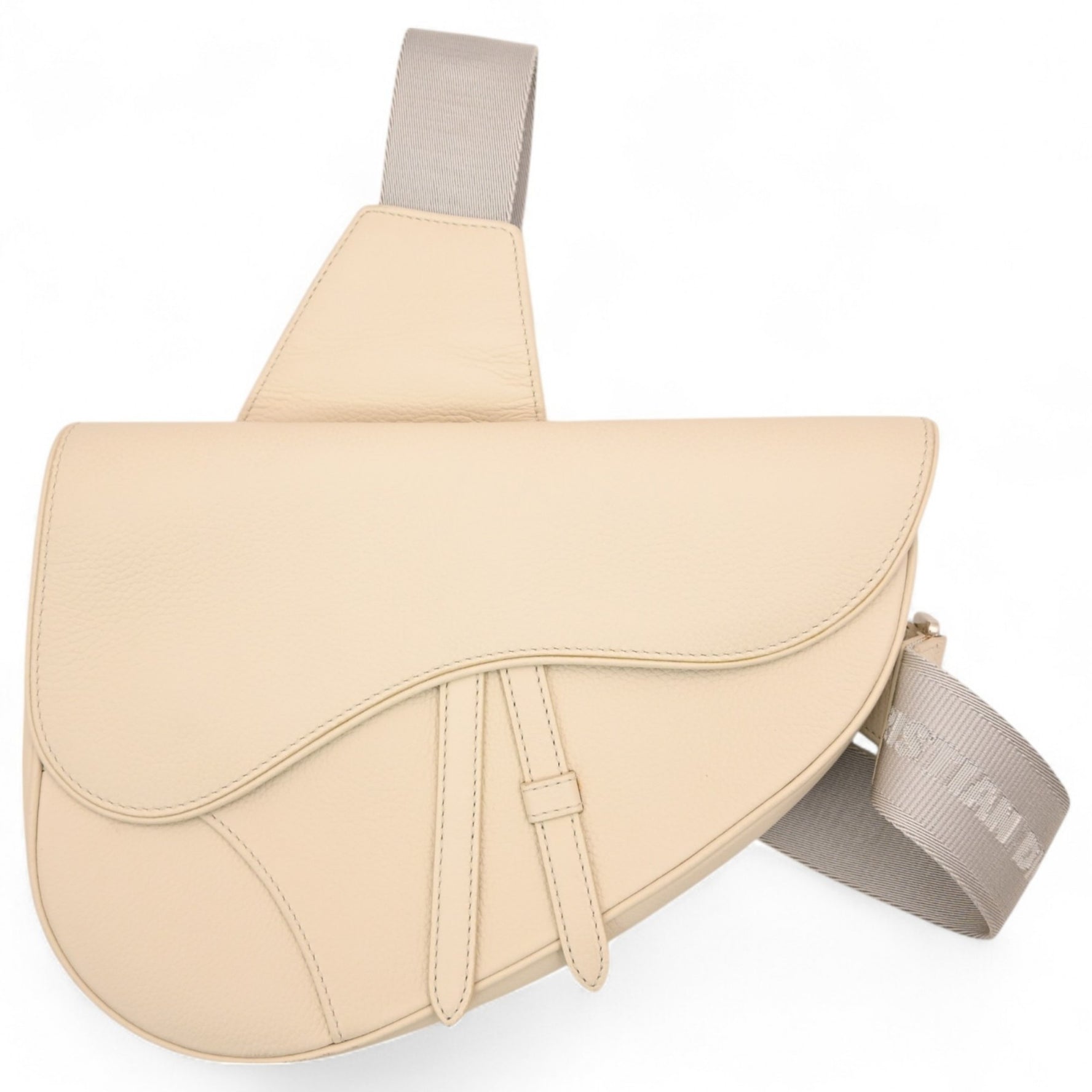 Christian Dior Dior Saddle Shoulder Bag Off-White