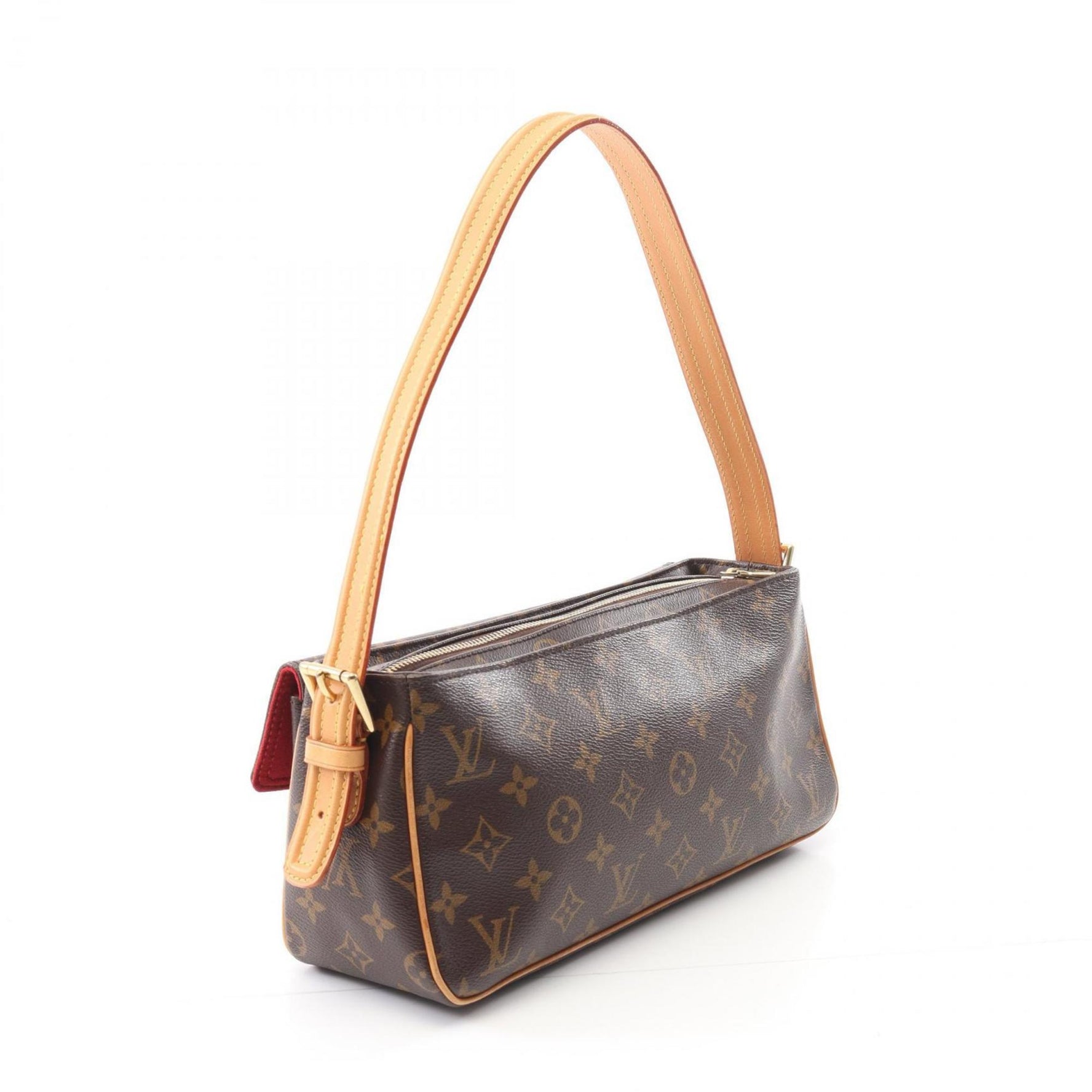 Louis Vuitton Viva Cite MM Shoulder Bag in Coated Canvas and Leather with Monogram Design