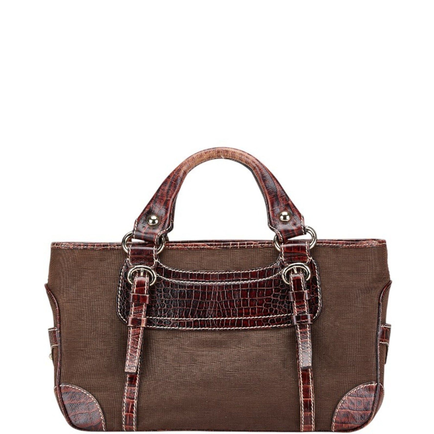 Celine Boogie Bag Handbag Canvas Leather