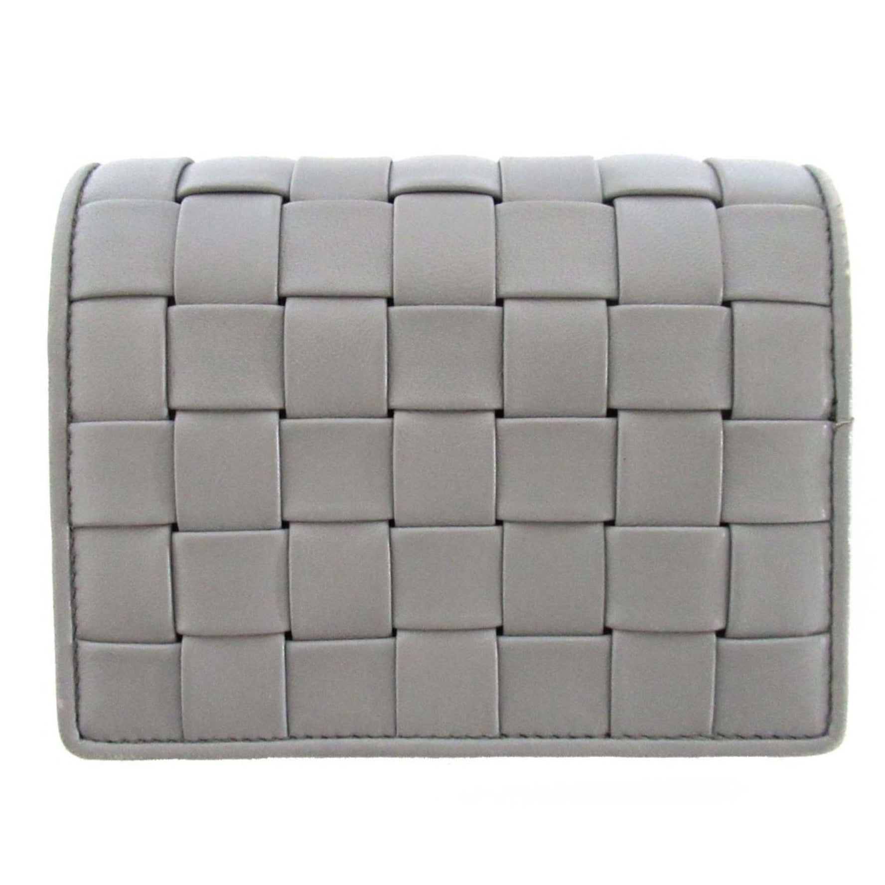 Miu Miu Miu INTRECCIO Leather Compact Wallet, Bi-fold