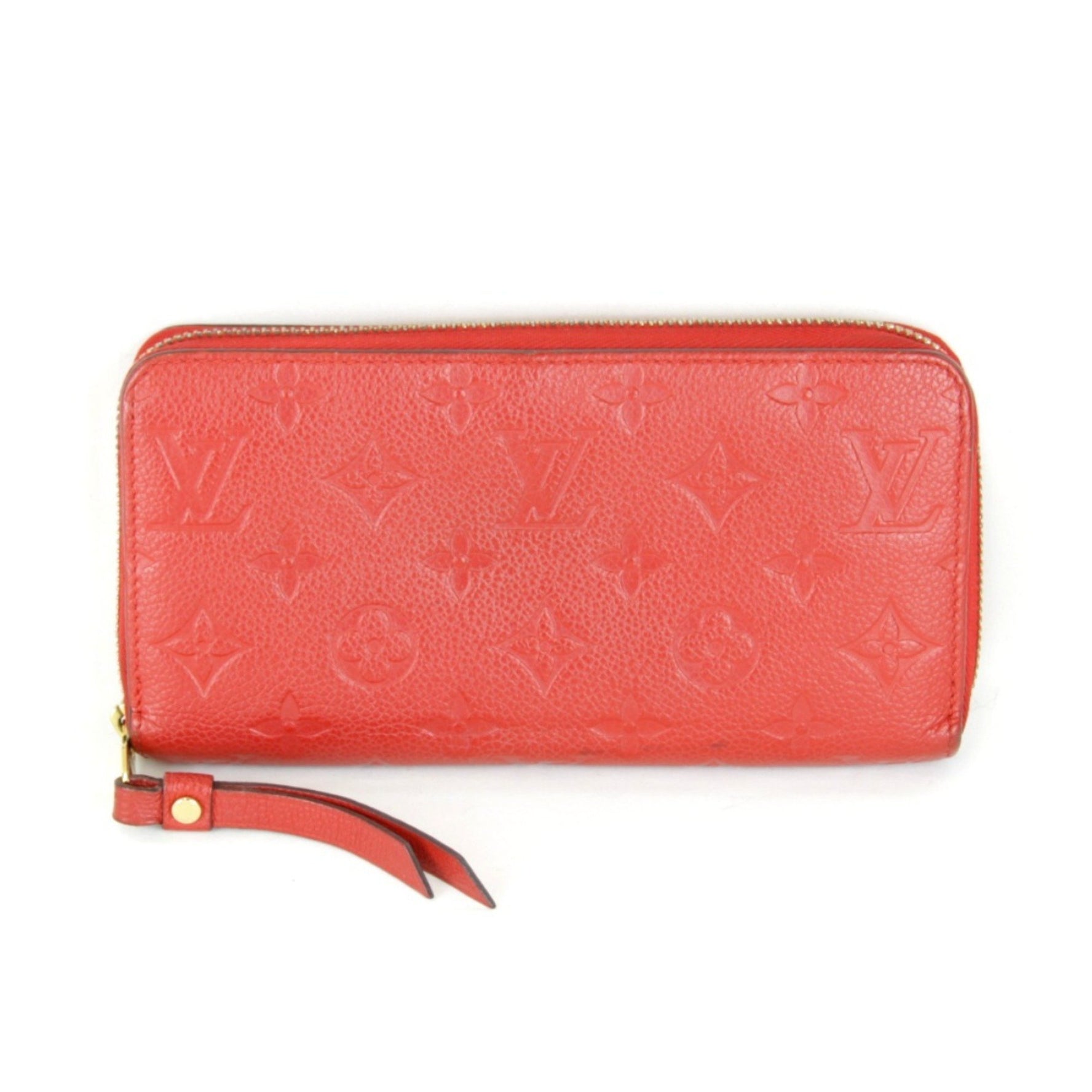 Louis Vuitton Zippy Wallet Long Monogram Empreinte Red