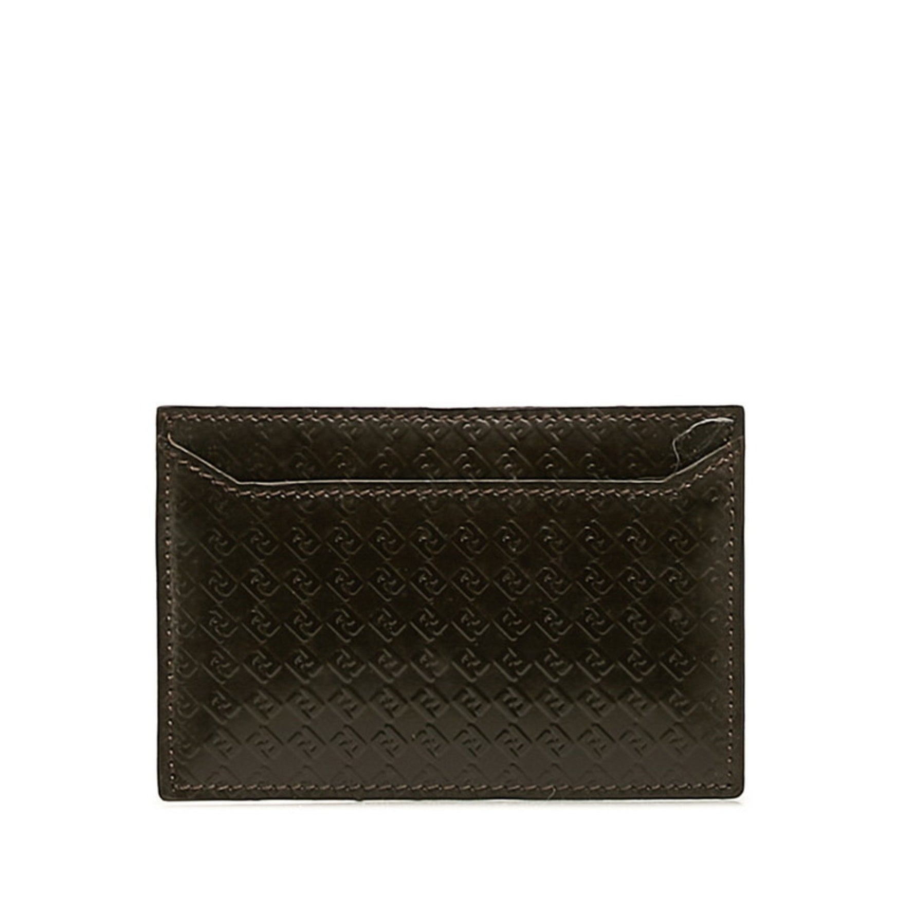 FENDI Card Case Leather