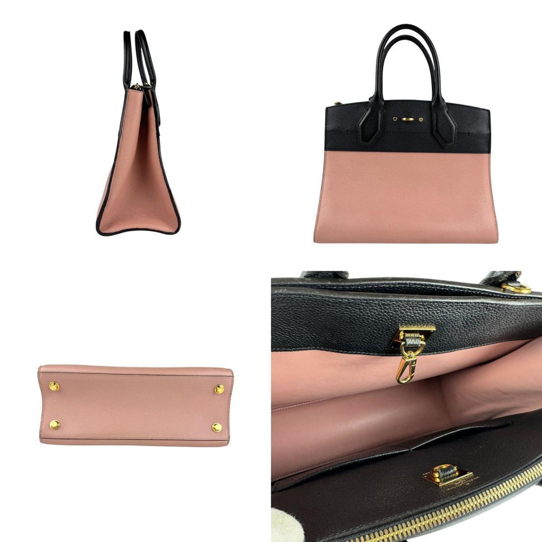 Louis Vuitton City Steamer MM Leather Handbag Shoulder Bag