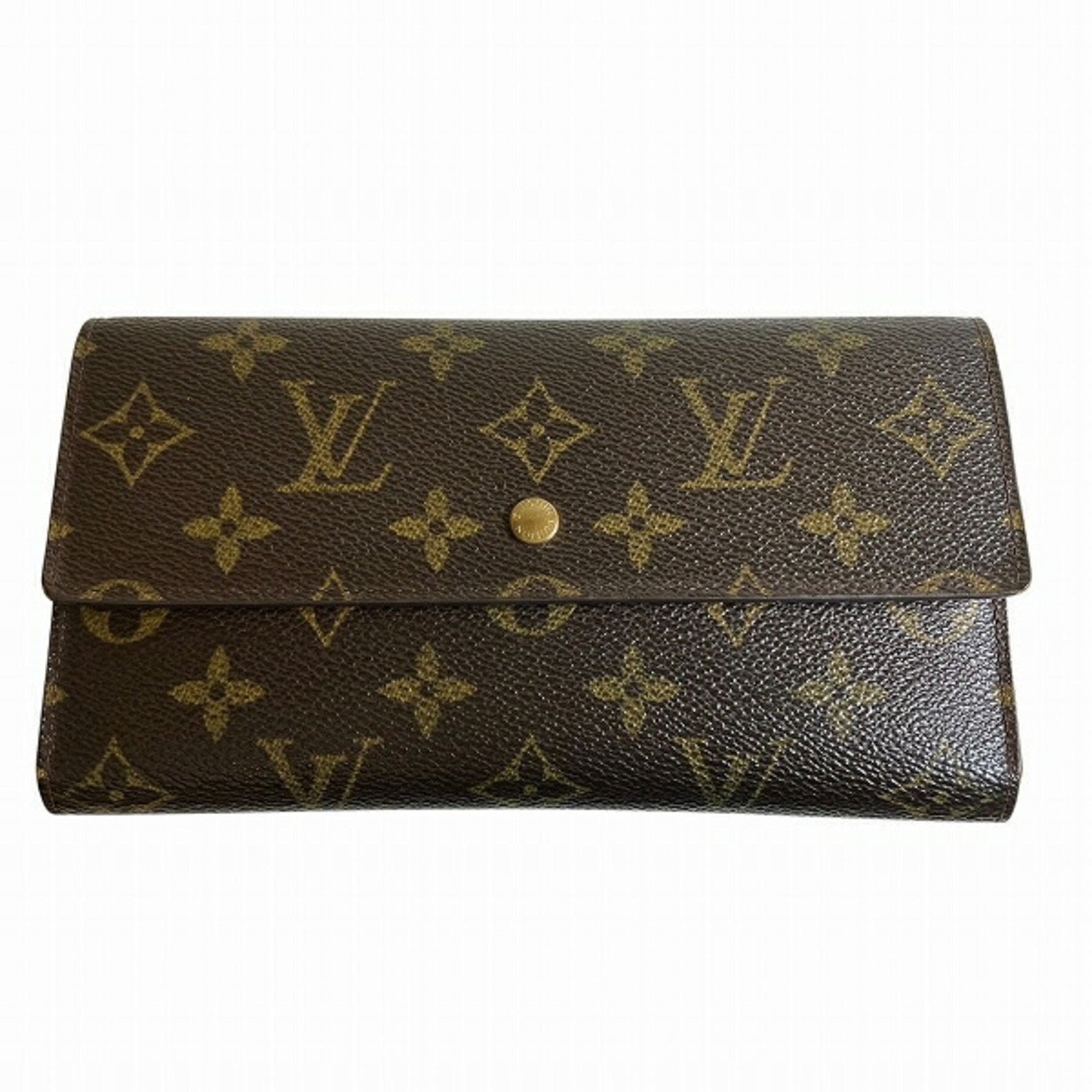 Louis Vuitton Monogram Porte Tresor International M61215 Long Trifold Wallet for Men and Women