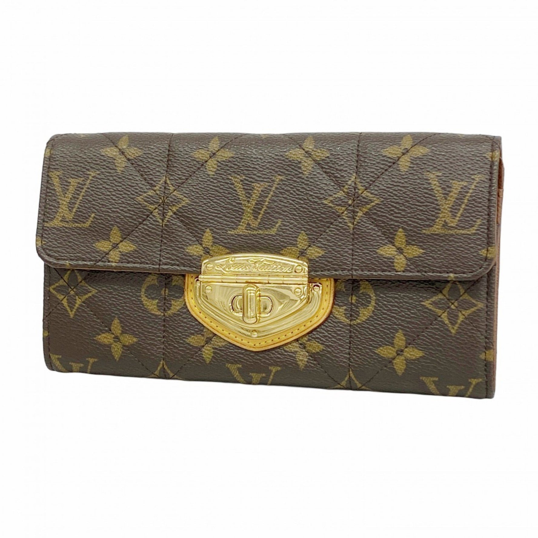 Louis Vuitton Monogram Etoile Portefeuille Sarah Long Wallet M66556 Brown Women's