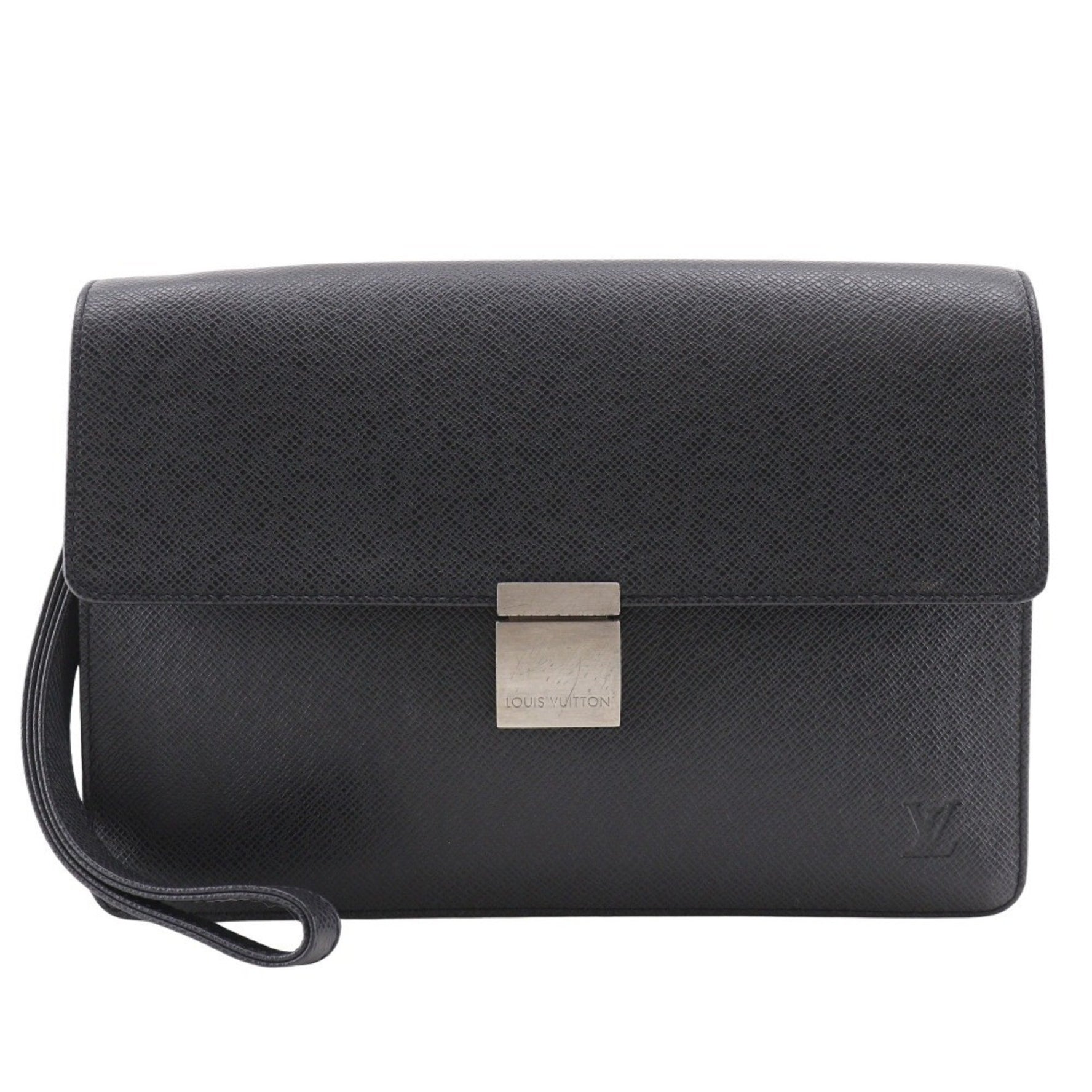 Louis Vuitton Selenga Second Bag Taiga Ardoise 2001 Black Flap