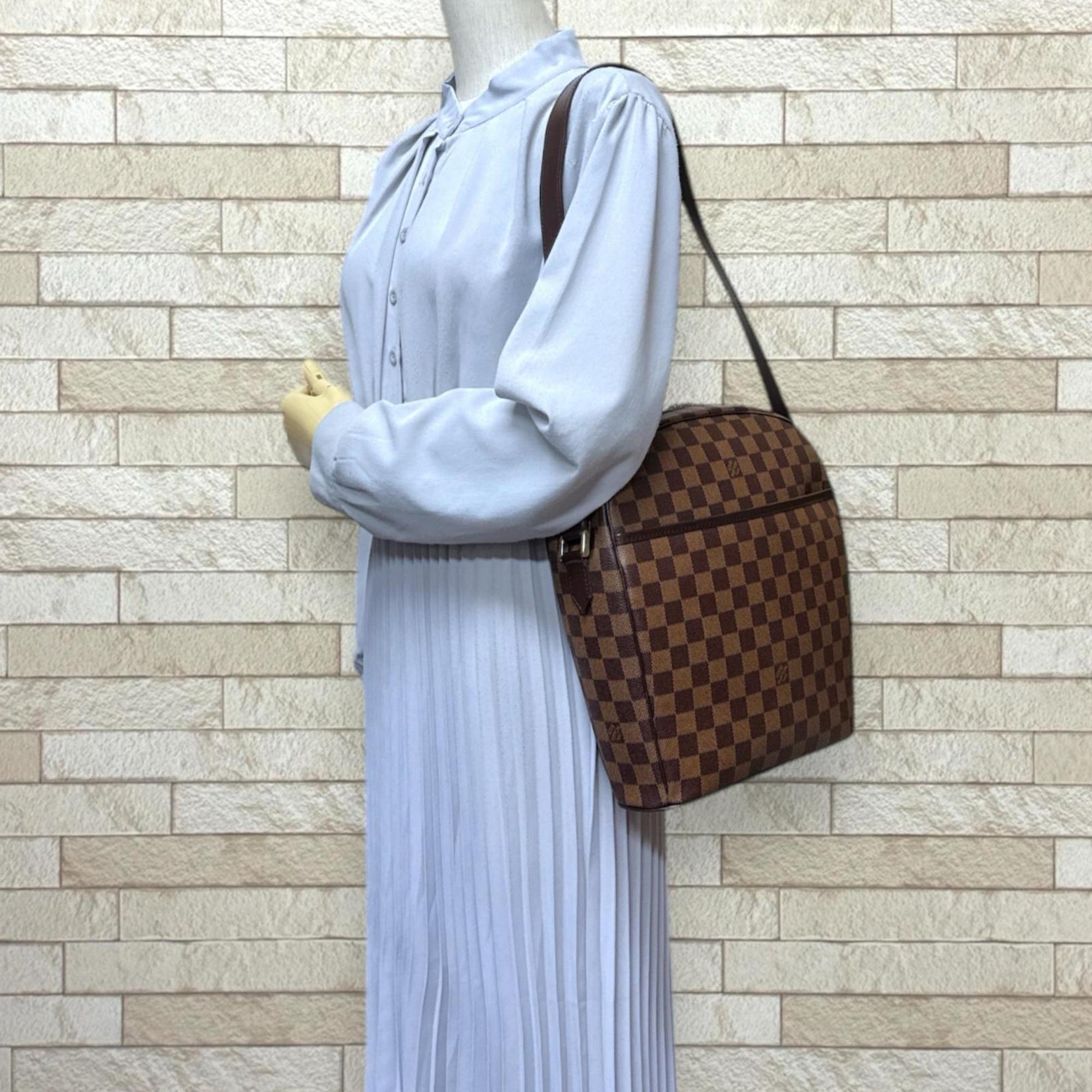 Louis Vuitton Ipanema GM Damier Shoulder Bag Canvas Unisex LOUIS VUITTON