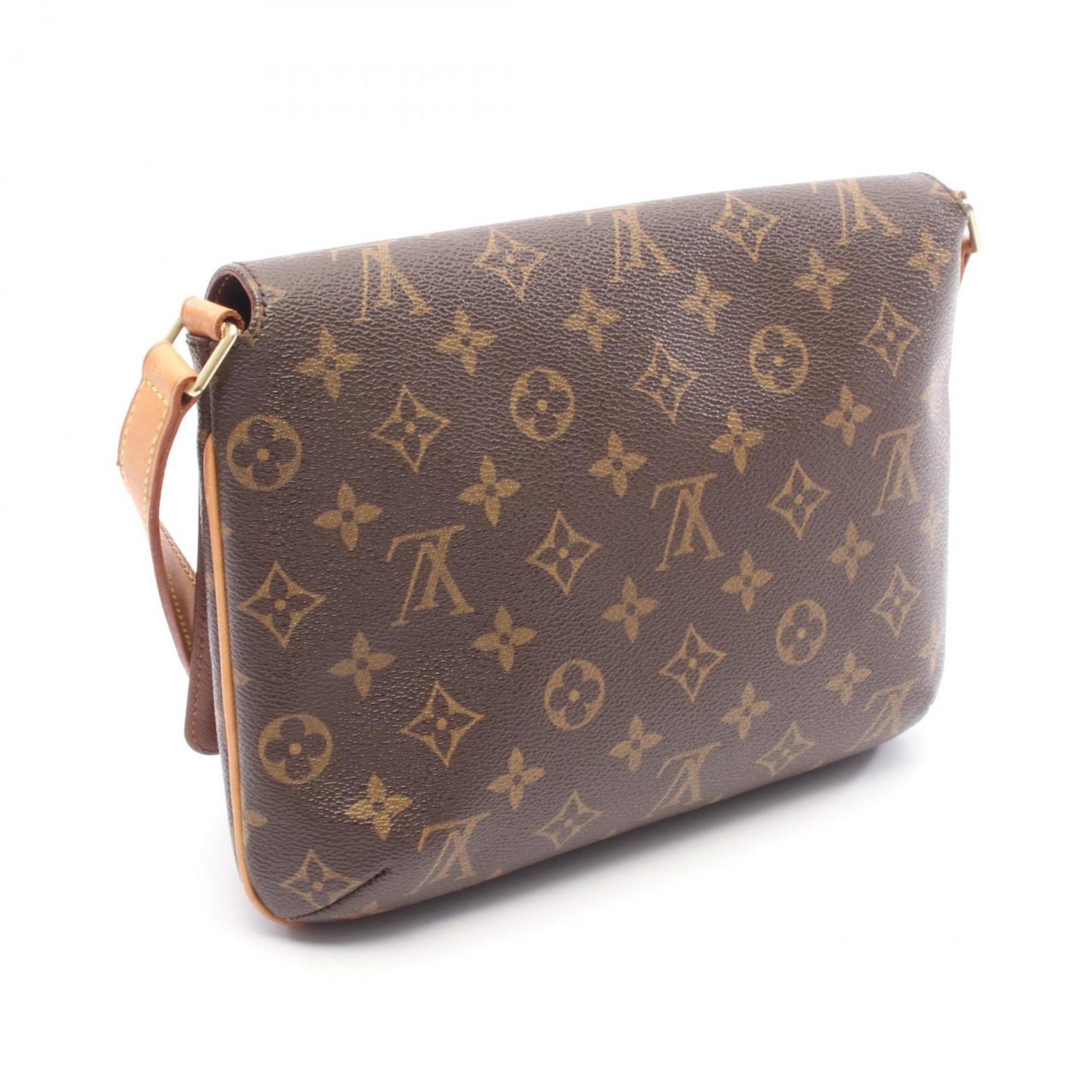 Louis Vuitton Musette Tango Short Strap Shoulder Bag in Coated Canvas and Leather with Monogram Design, Brown
