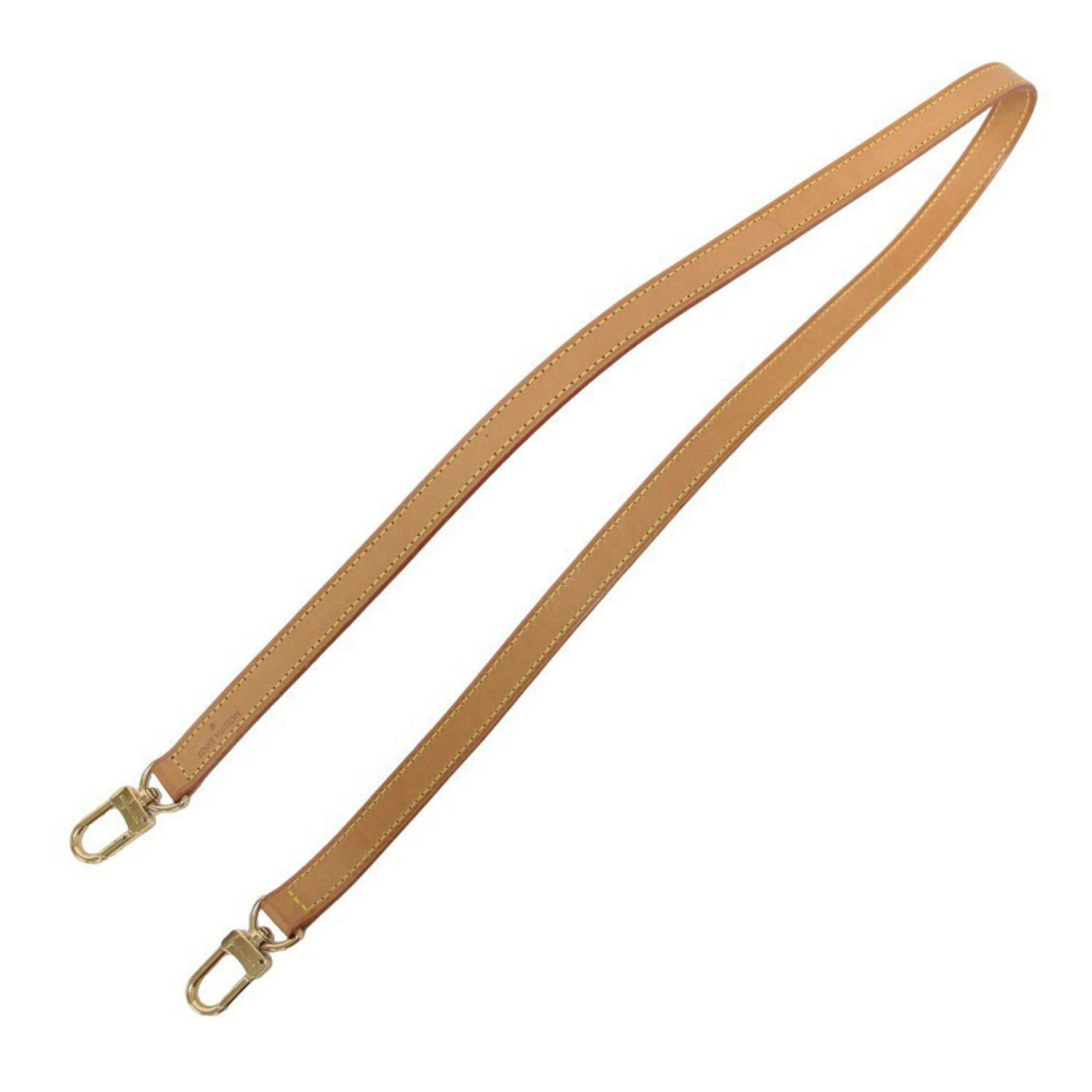 LOUIS VUITTON Louis Vuitton Leather Strap Belt, Natural Leather