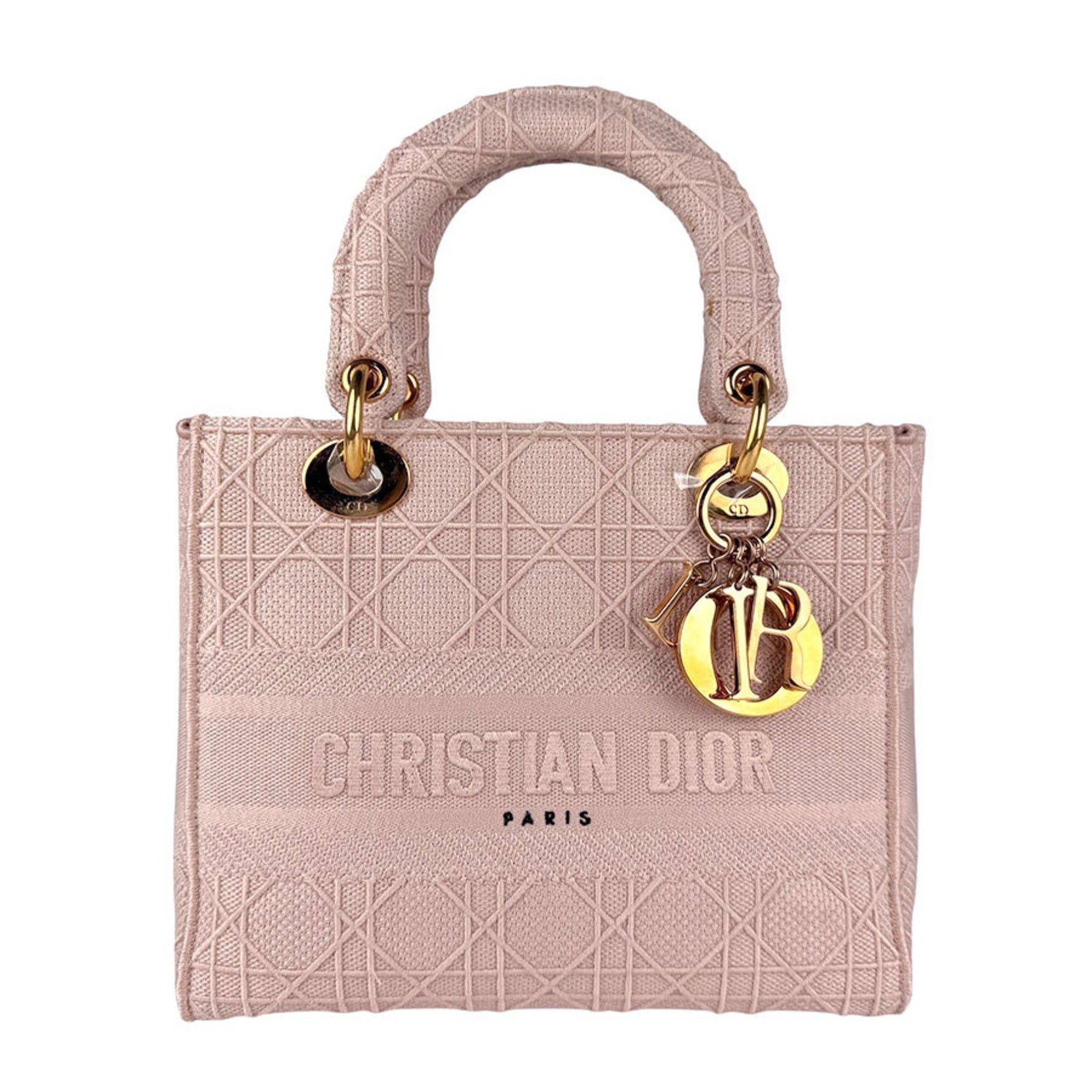 Christian Dior D-Light Canvas Handbag/Shoulder Bag