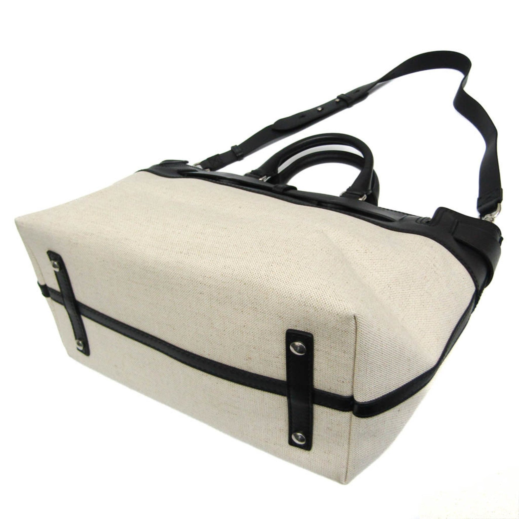 Burberry Medium Belt Bag Men,Women Leather,Canvas Handbag,Shoulder Bag Black,Light Beige
