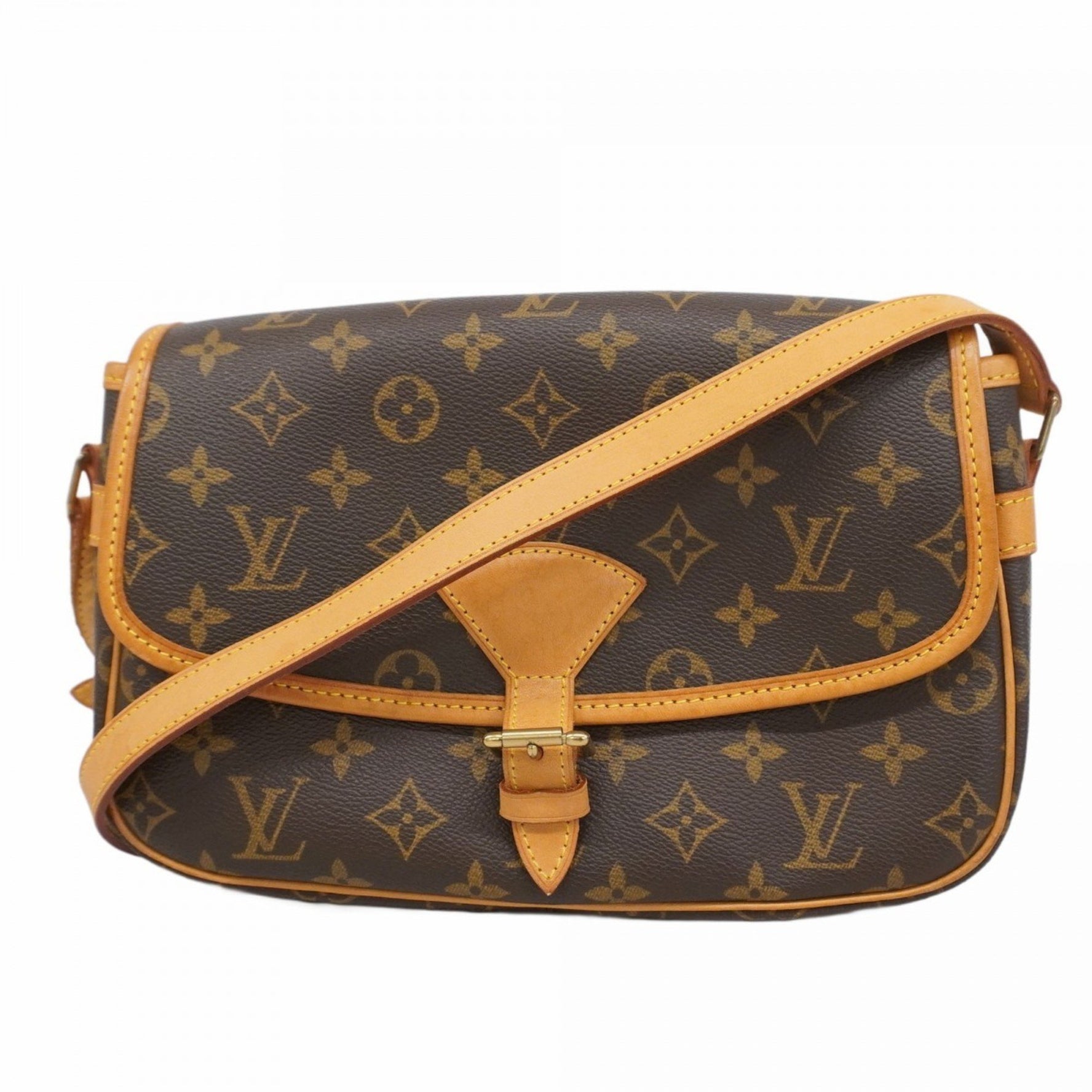 Louis Vuitton Monogram Sologne Shoulder Bag M42250 Brown Women's