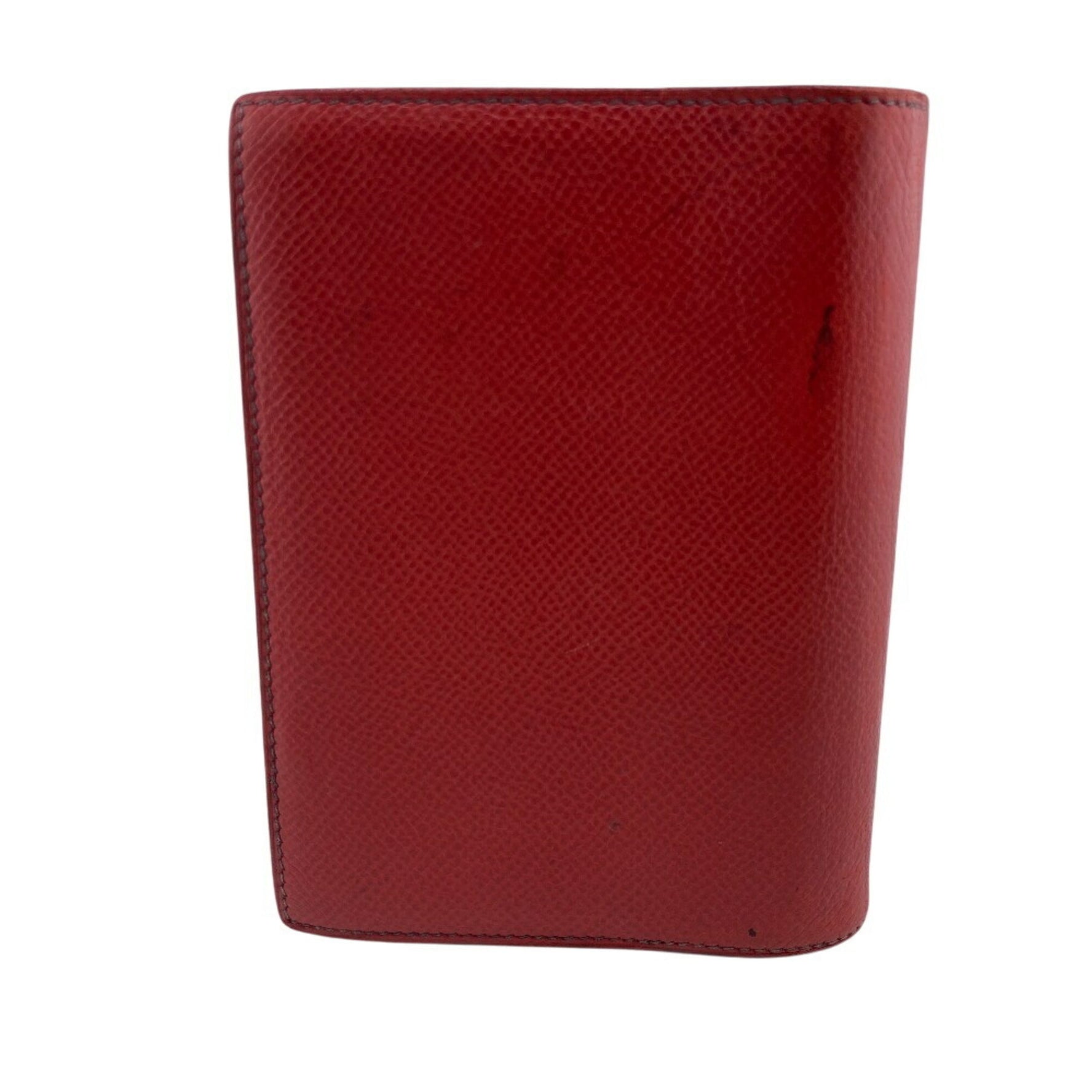 HERMES Hermès Agenda Planner Cover, Premium Genuine Leather, Red, Unisex