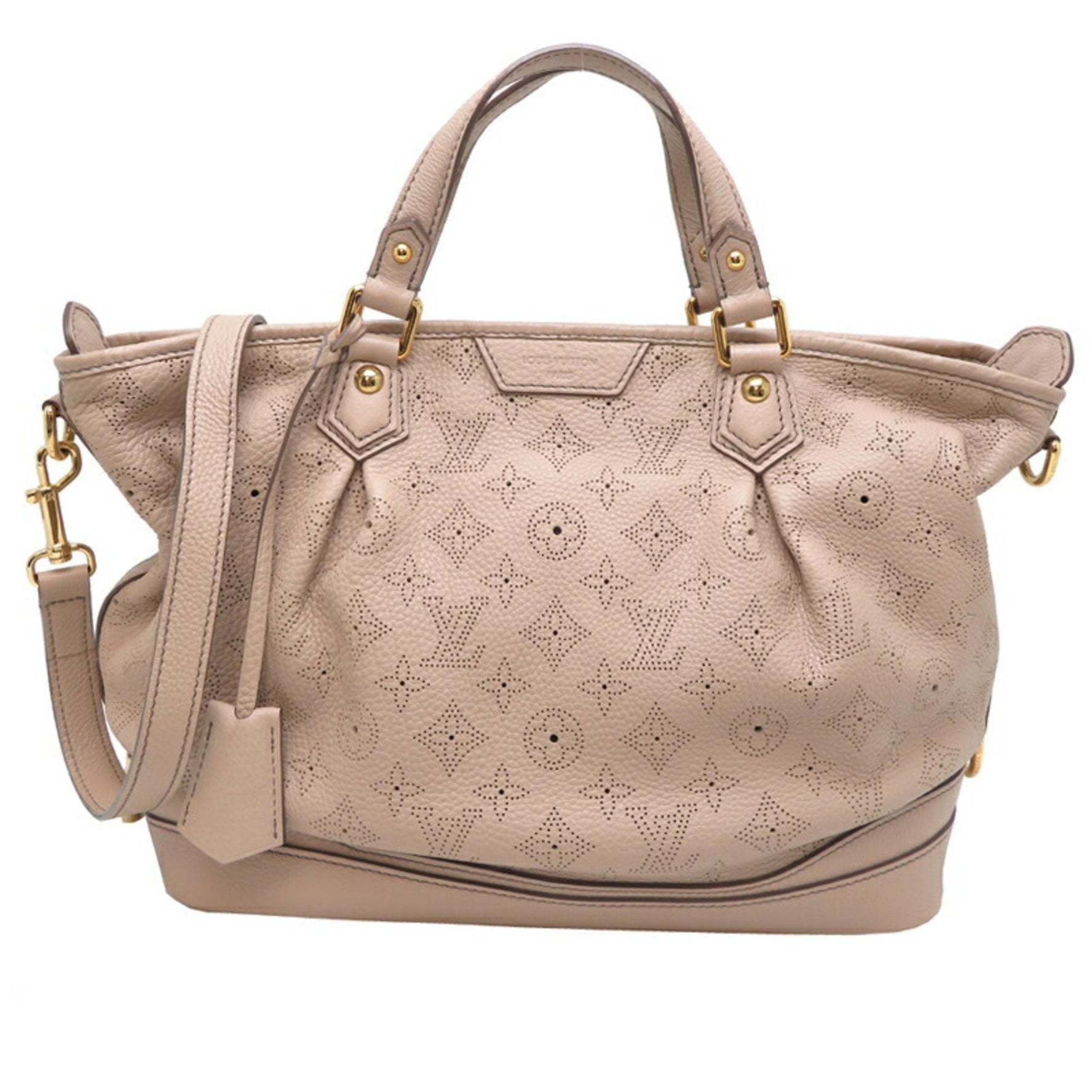 Louis Vuitton Stella PM Handbag Monogram Mahina Sable Beige