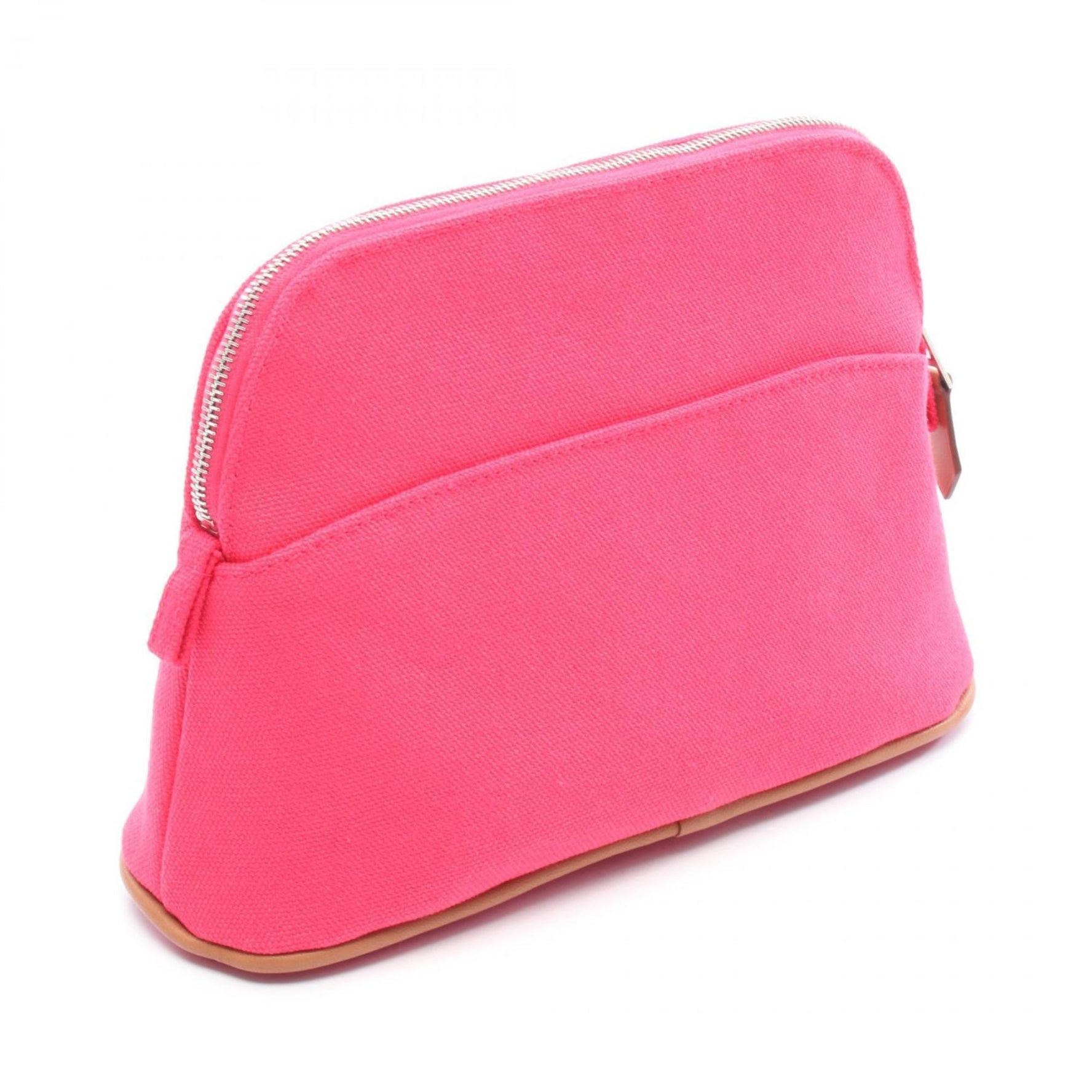 Hermes Hermès Bolide Pouch 20 Bag Canvas Leather Pink Brown
